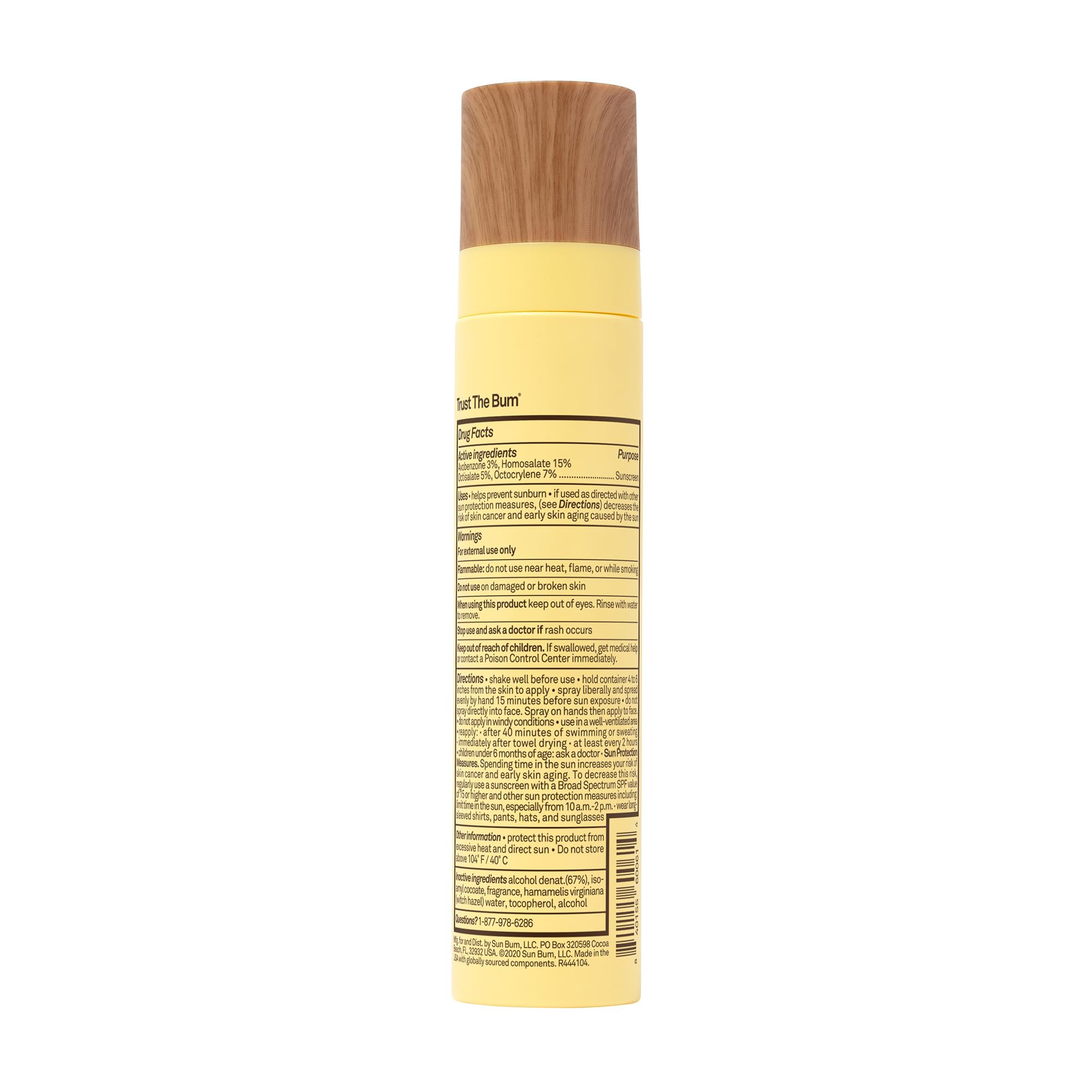 Sun Bum Original Spf 45 Sunscreen Face Mist 3.4 Oz