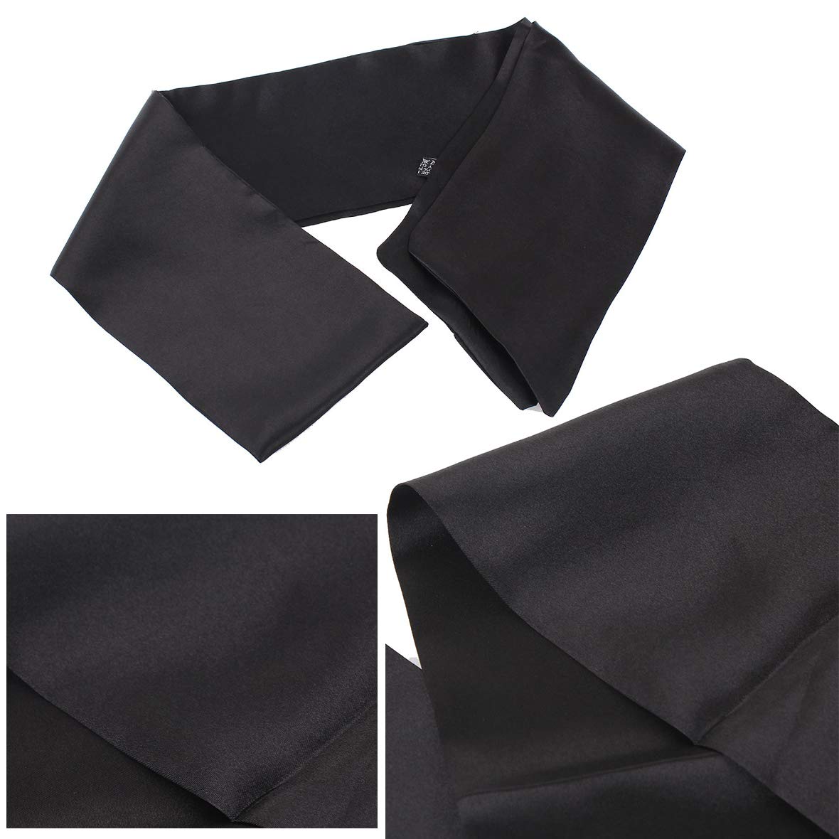 Xtrend 2Pcs Women'S Satin Edge Scarves For Wigs 58 Inch Silk Edge Laying Scarf For Women Non Slip Hair Wrap Wigs Grip Band For Y