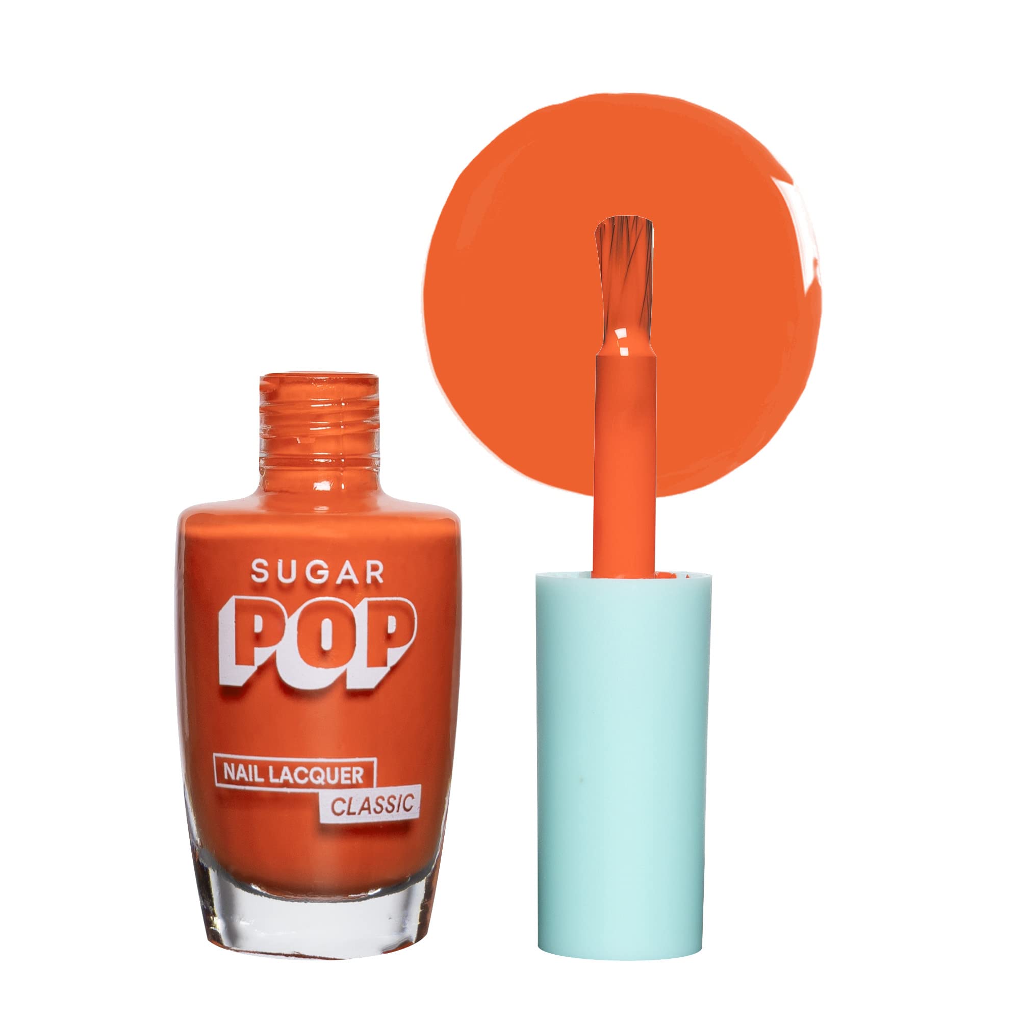 Sugar Pop Nail Lacquer - 07 Tangerine Queen (Bright Orange) 10 Ml - Dries In 45 Seconds, Chip-Resistant, Long-Lasting, Glossy Fi
