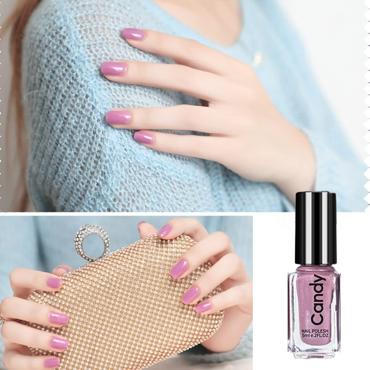 Tophany Nail Polish Set Quick Dry Long Lasting And Not Easy To Peel Off Nail Polish Nail Art For Women And Girls(6 Bottles)