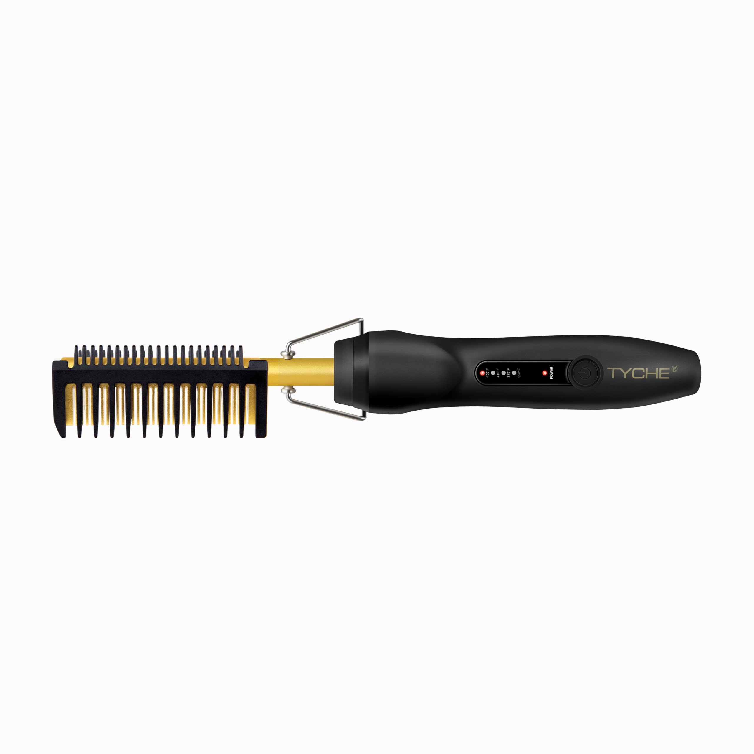 Tyche by Nicka K New York, Chic Hair Straightening Comb, Gold, Up to 450F