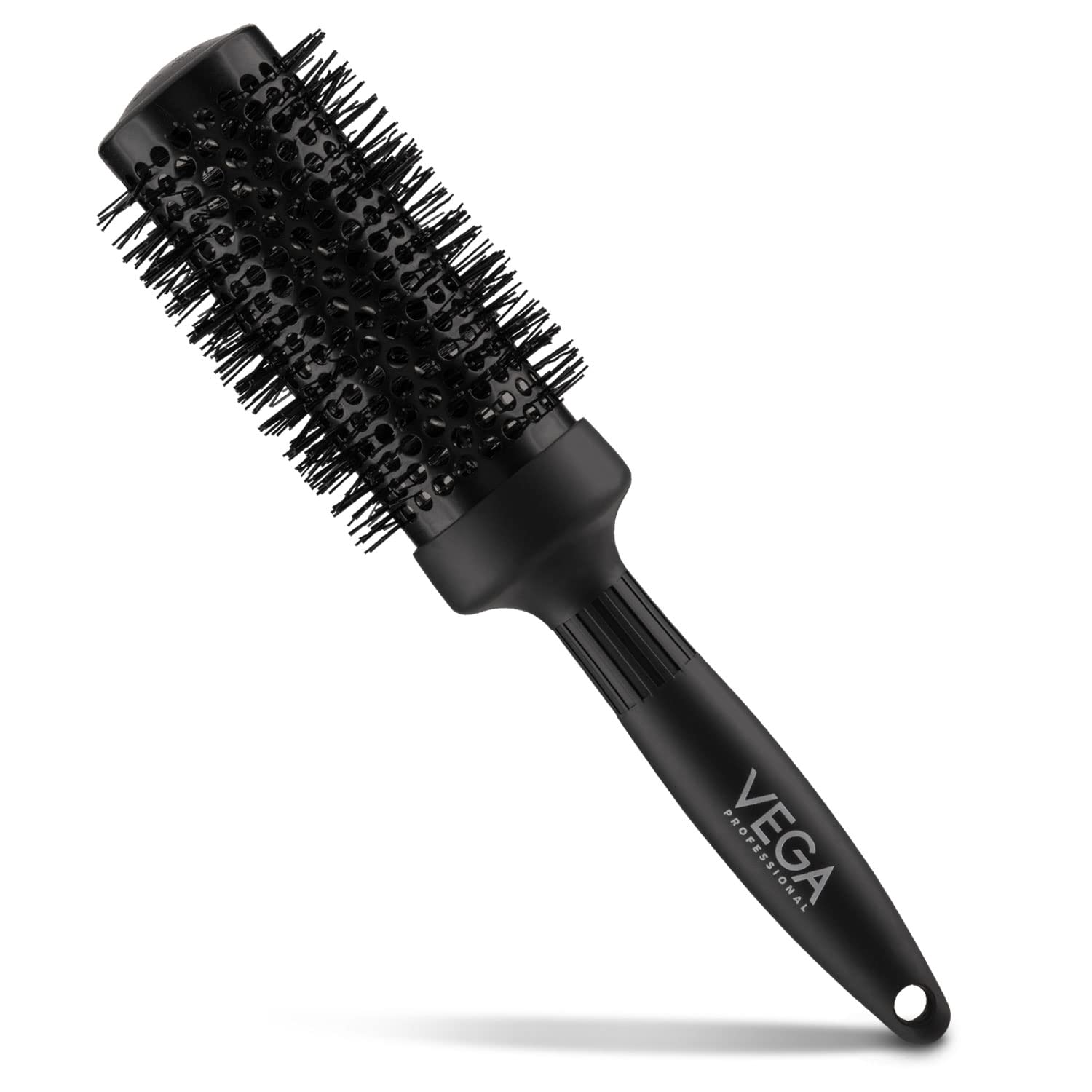 Vega Professional Carbon Dry Round Hair Brush 43Mm | Hair Styling & Blow Dry Brush For Men & Women | Smooth Bristles For Salon &