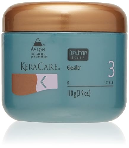 KeraCare Dry and Itchy Glossifier - 3.9 Ounce, Moisturizing Hair Shine Treatment