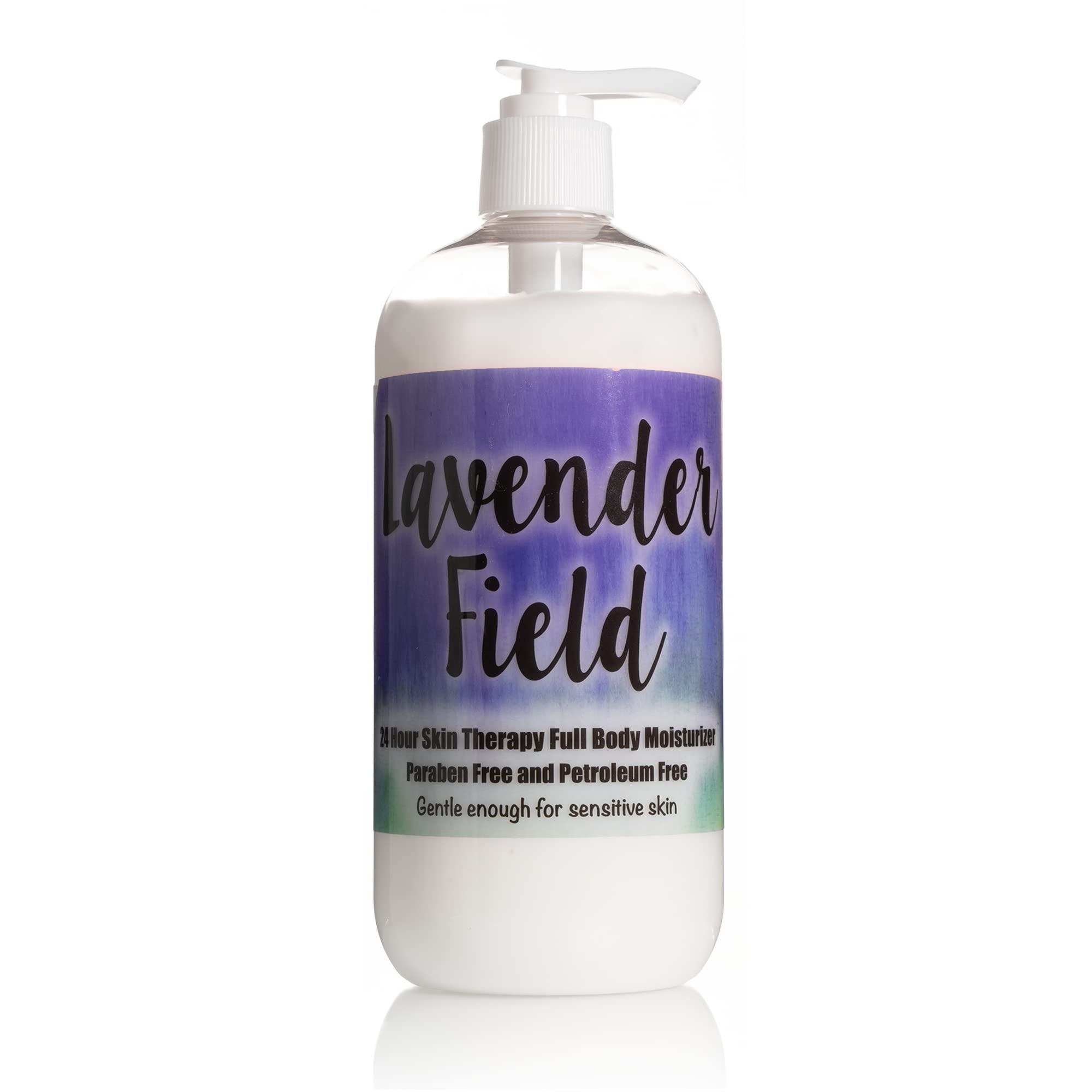 The Lotion Company 24 Hour Skin Therapy Lotion, Full Body Moisturizer, Paraben Free, Made in USA, Lavender Fields Relaxing Fragr