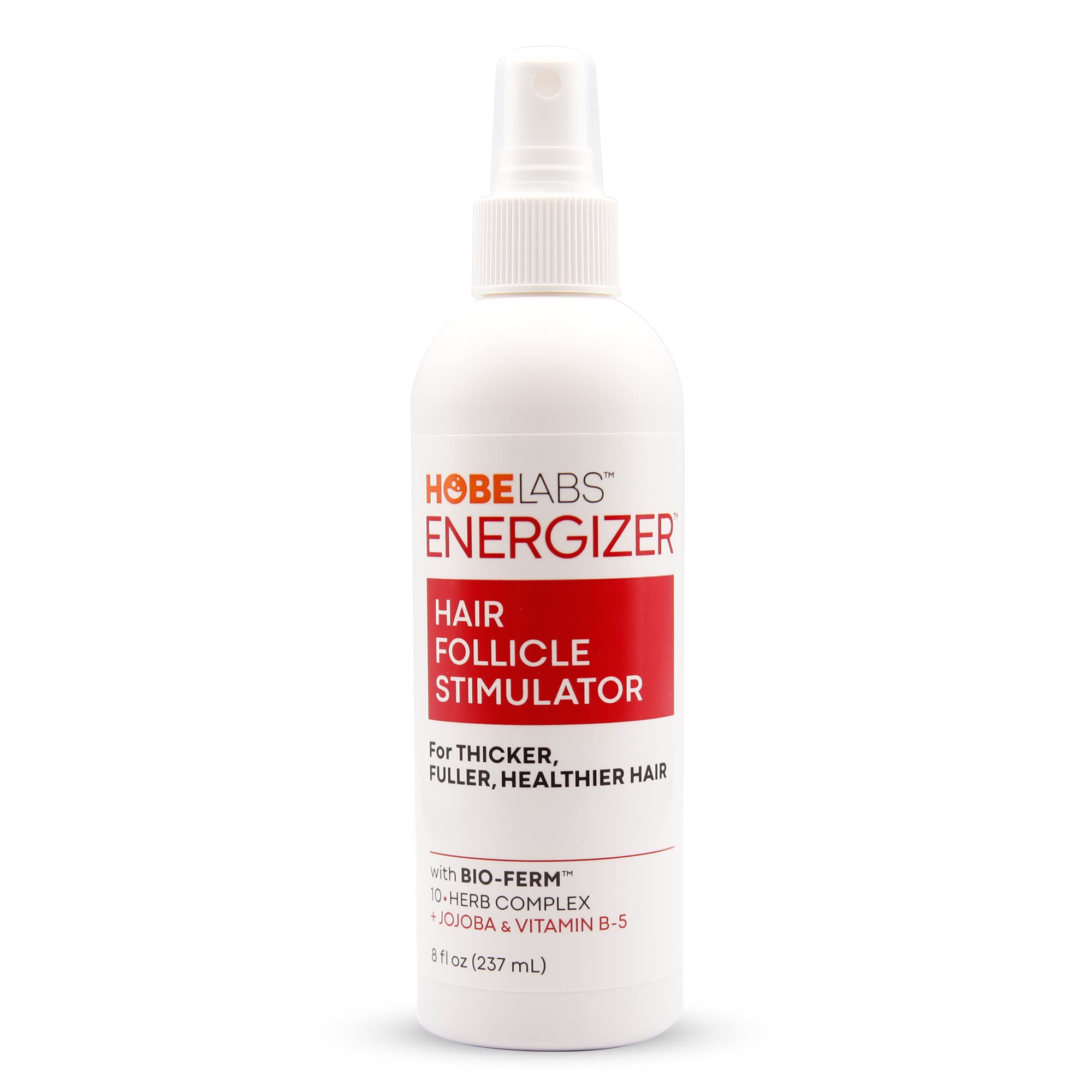 Hobe Labs Energizer Hair Follicle Stimulator With Jojoba And Vitamin B-5 For Thicker, Fuller Hair, 8 Oz