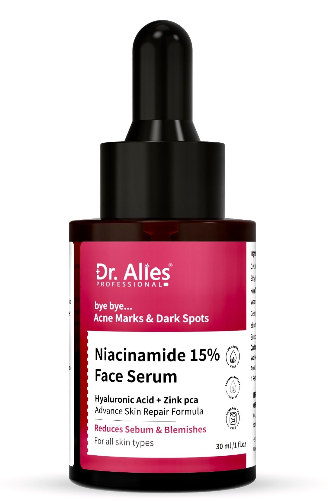 Dr. Alies  Professional 15% Niacinamide Face Serum | Advanced Skin Clarifying With Hyaluronic Acid & Zinc Pca | Reduces Acne Ma