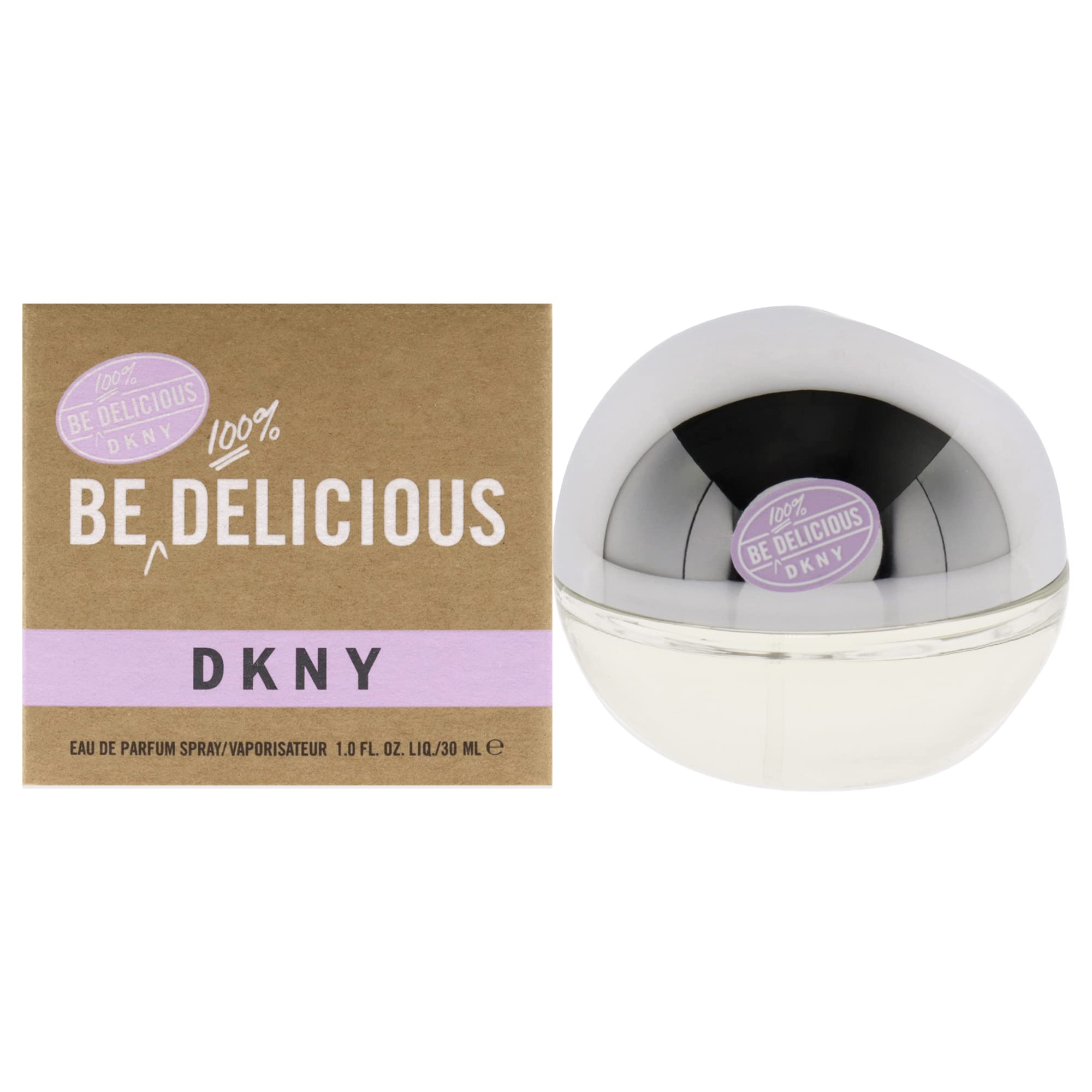 DKNY Be 100% Delicious Eau de Parfum Perfume Spray For Women, 3.4 Fl. Oz.