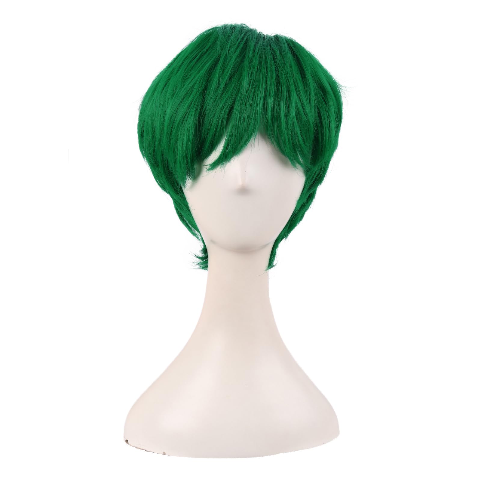 MapofBeauty 10 Inch/25 cm Fashion Women Natural Short Curly Wig (Grass Green)