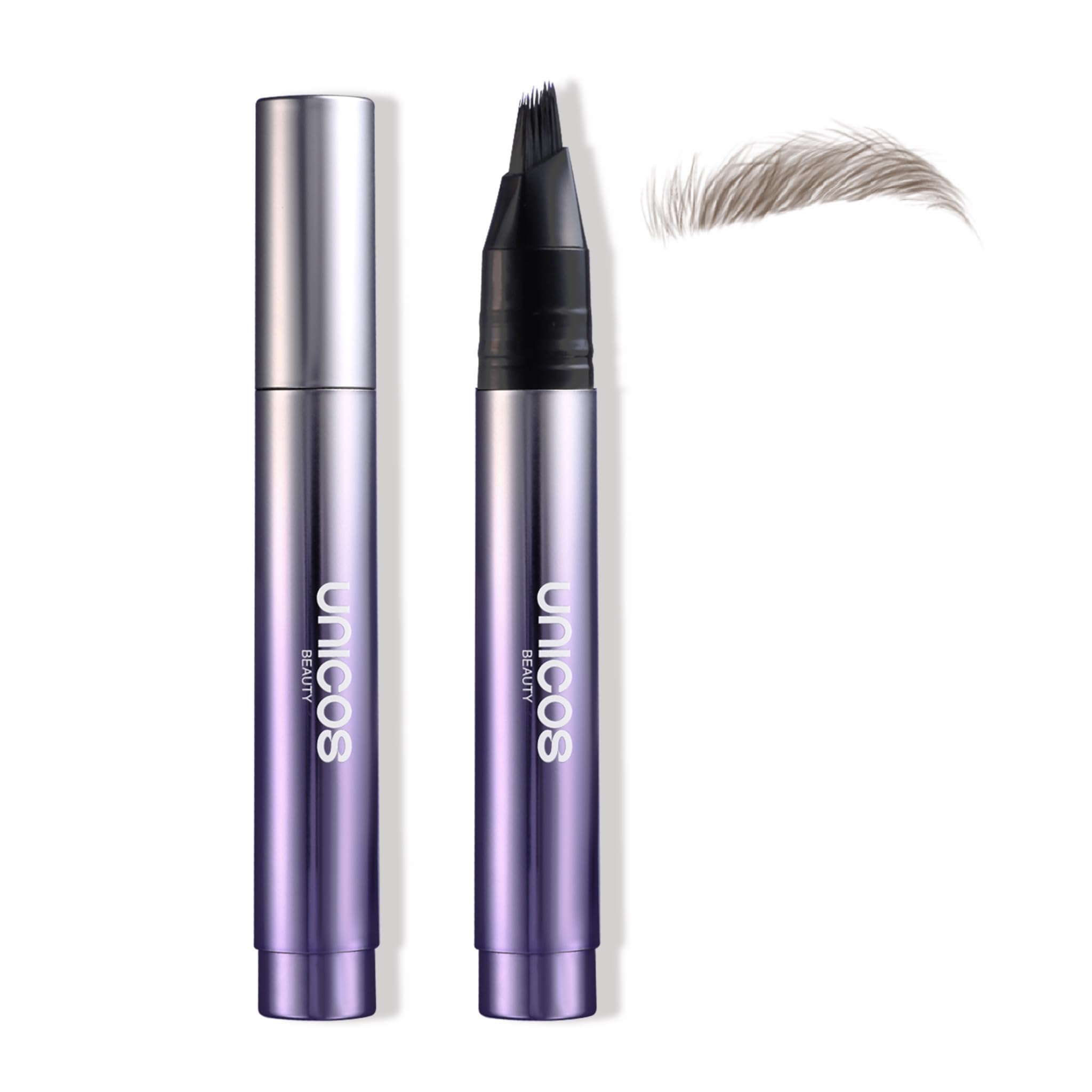 Unicos Angled Brow Brush Eyebrow Pen  Waterproof, SmudgeProof, HairLike Strokes for Defined Brows, LongLasting & Easy to Use