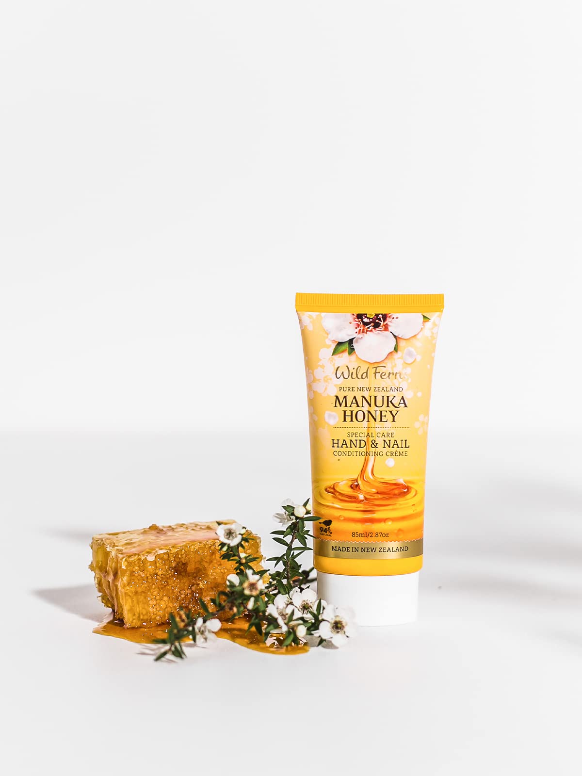 Wild Ferns Manuka Honey Special Care Hand & Nail Conditioning Crme, 94% Natural, 85 Milliliters