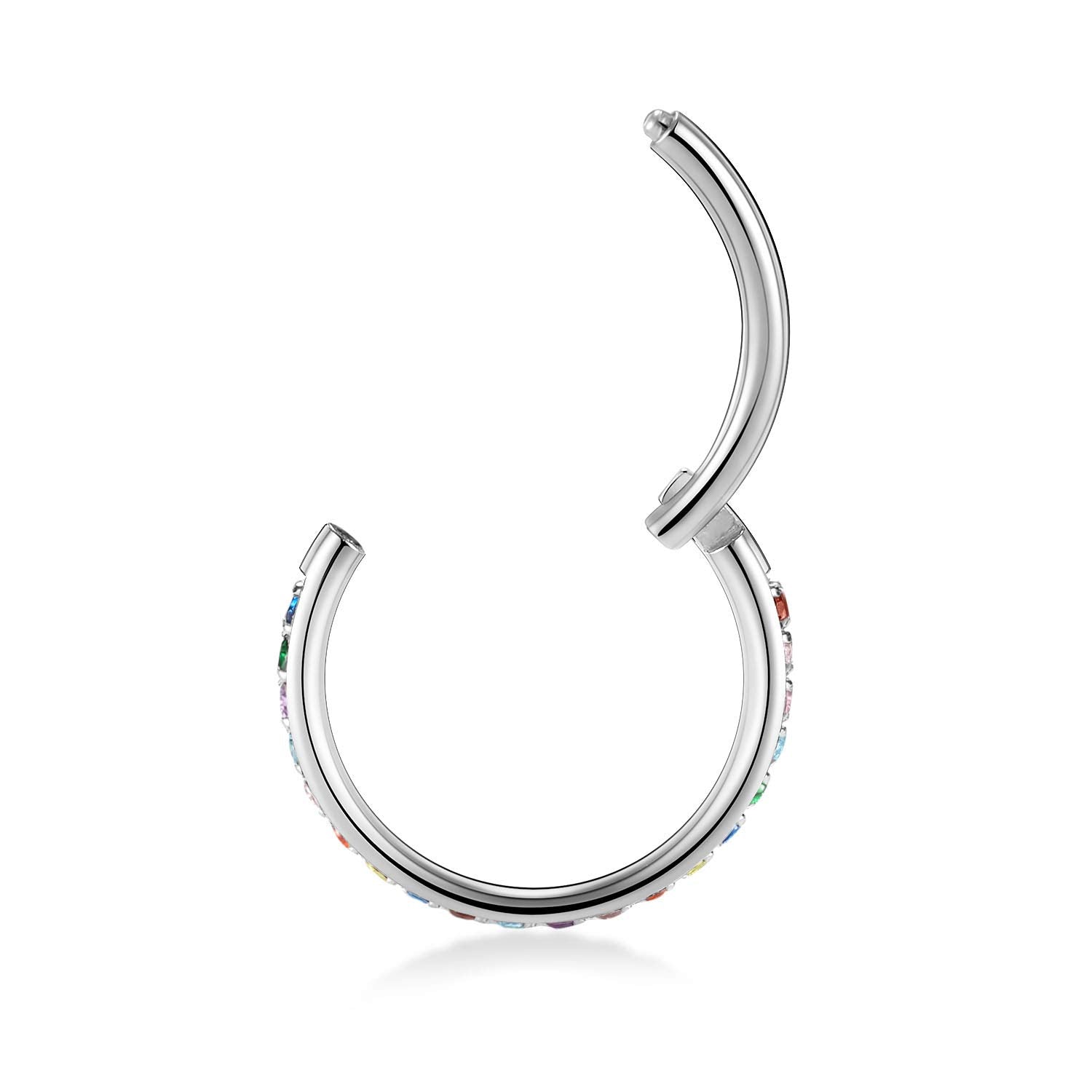 FUNLMO Conch Jewelry - 16G Conch Cartilage Earring - Surgical Steel & Silver Lobe Hoop Earrings