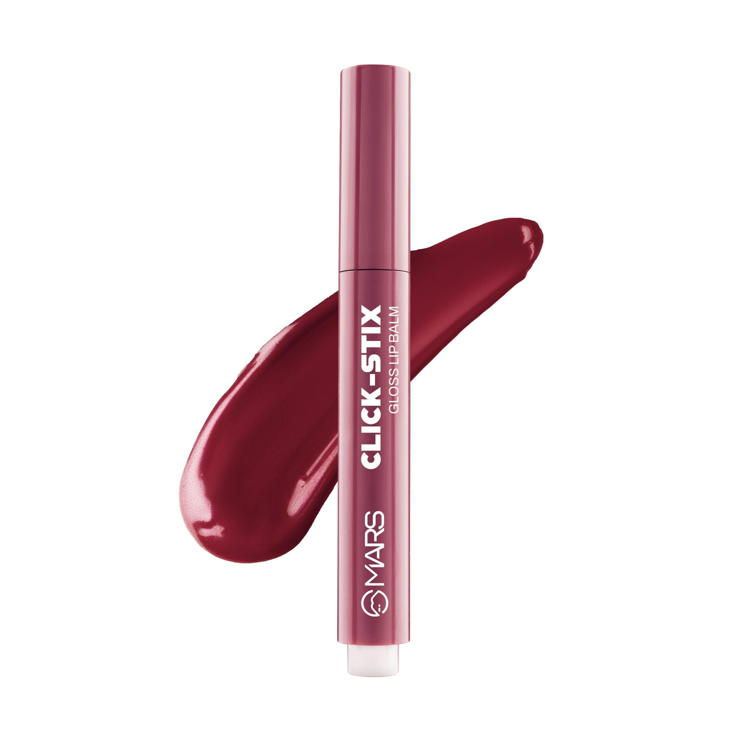 Mars Click Stix Gloss Lip Balm (2.0 Gm) (03Berry Jam) | High Pigmented | UltraGlossy Finish | NonSticky | Hydration | Enriche