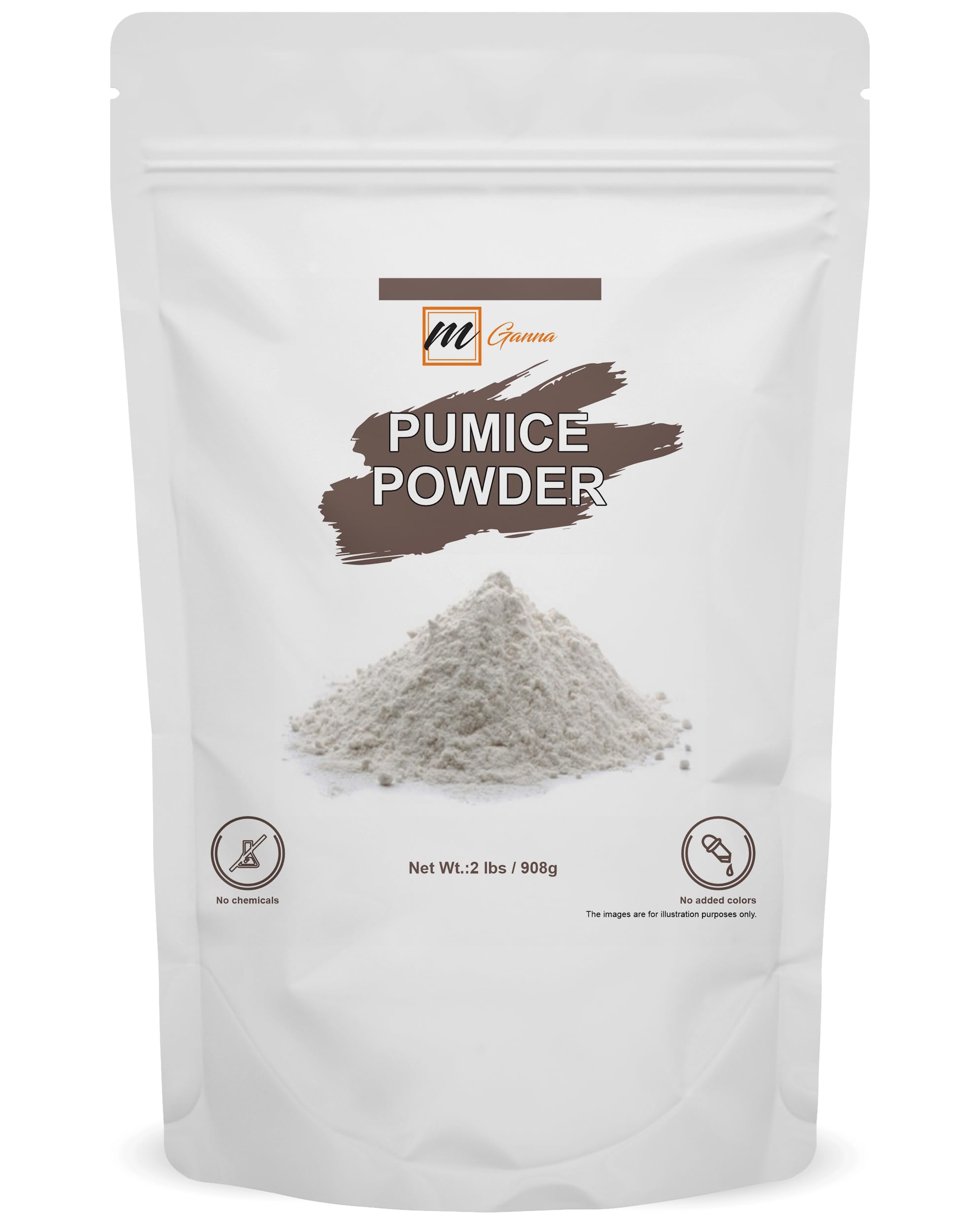 100% Natural Pumice Powder for Facial Masks, Skin Exfoliation, Soap Making and other cosmetic formulations 2 lbs / 908 gms