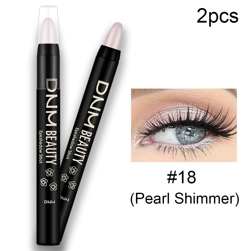 Evpct 2Pcs Cream Eyeshadow Sticks Set For Eyes Waterproof, Pearl Shimmer Matte Eye Shadow Stick Pencil Pen Bulk Sombras En Crema