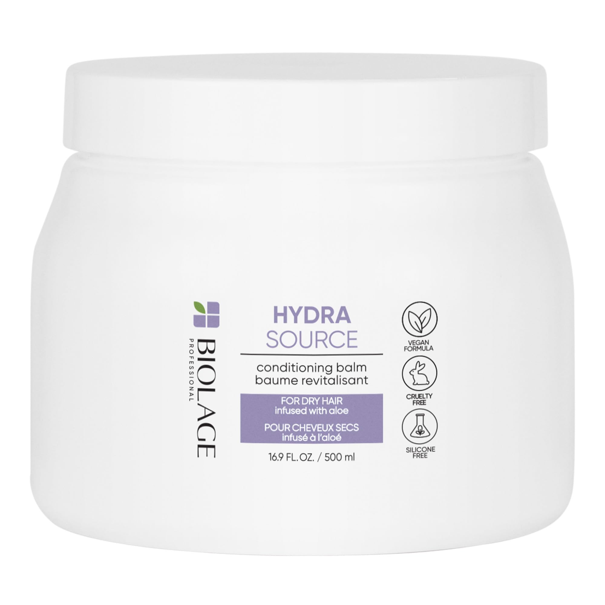 Biolage Hydra Source Conditioning Balm | Hydrates, Nourishes & Detangles Dry Damaged Hair | Moisturizing | Sulfate-Free | For Me