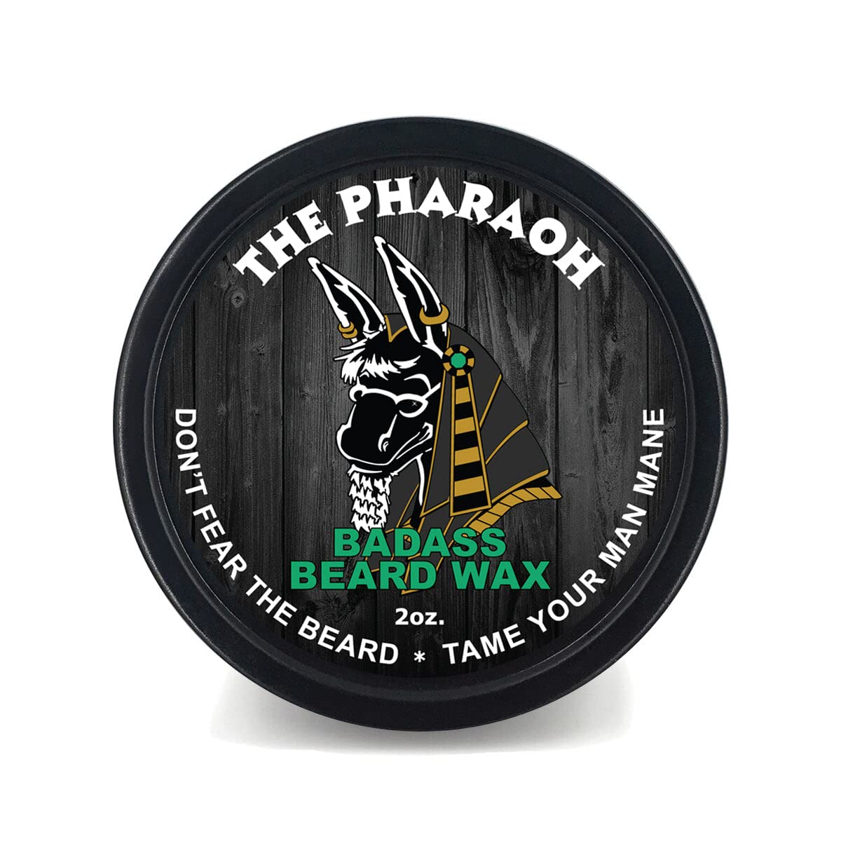 Badass Beard Care Beard Wax For Men - Pharaoh Scent, 2 Oz - Softens Beard Hair, Leaves Your Beard Looking And Feeling More Dense