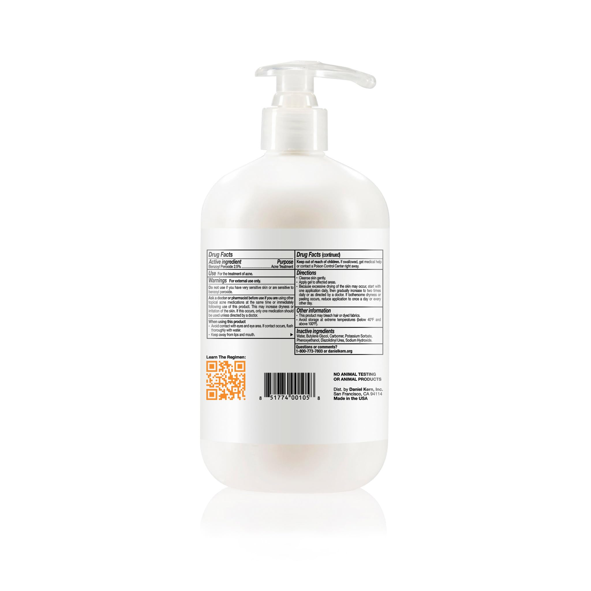Acne.Org Treatment (2.5% Benzoyl Peroxide) 16 Oz.