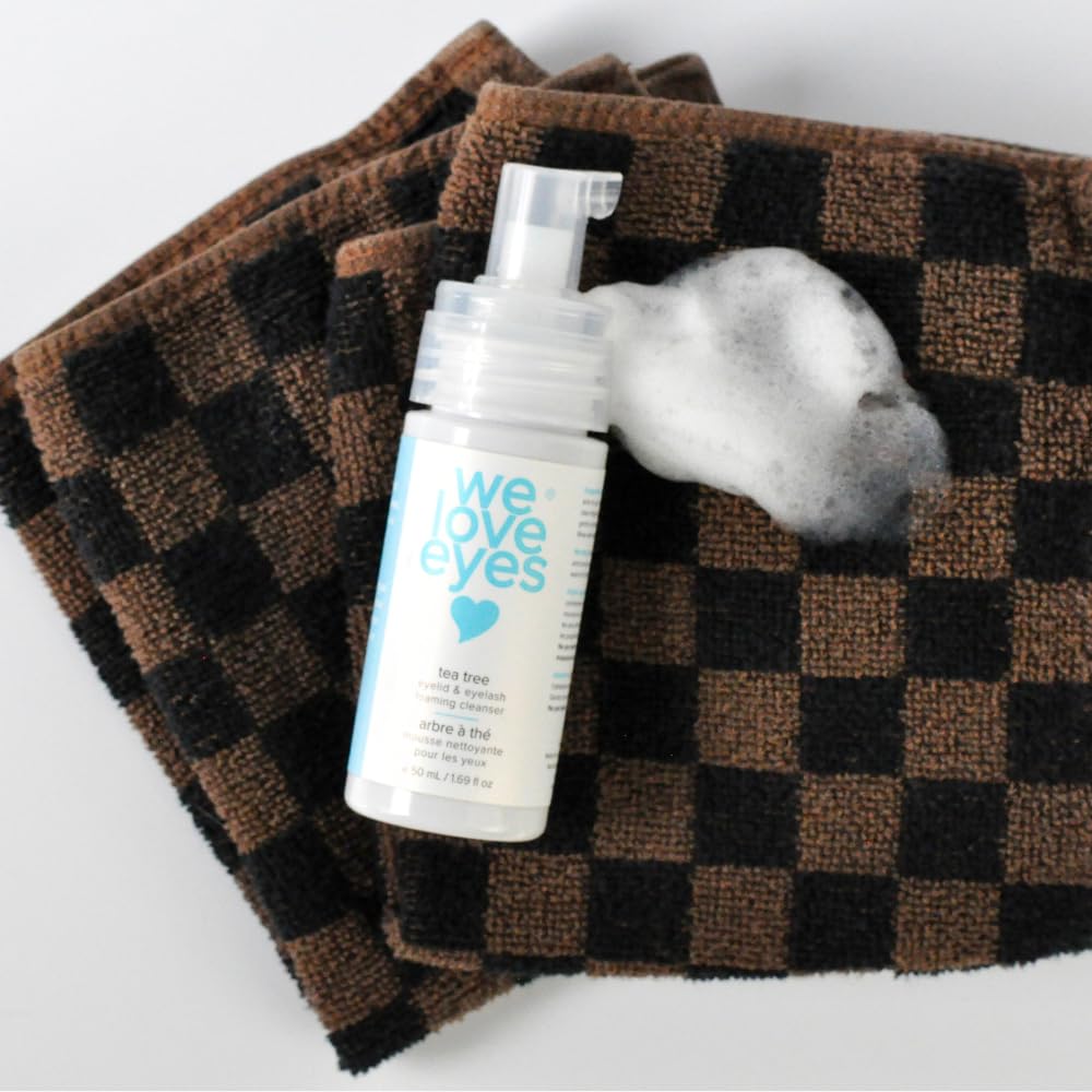 We Love Eyes: Tea Tree Eyelid Foaming Cleanser - Vegan. All Natural. Cruelty Free. Safe for False Lashes.