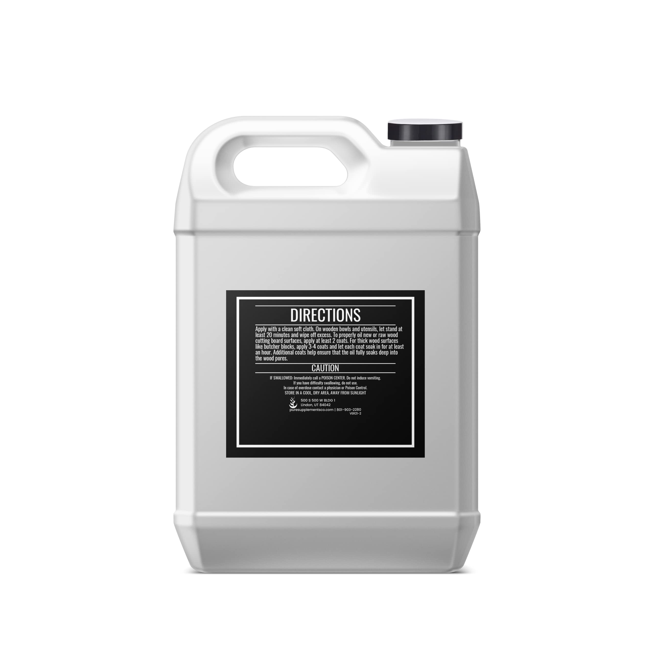 Pure Original Ingredients Mineral Oil (Half Gallon, 64 Fl Oz) For Cutting Boards, Butcher Blocks, Counter Tops, Wood Utensils