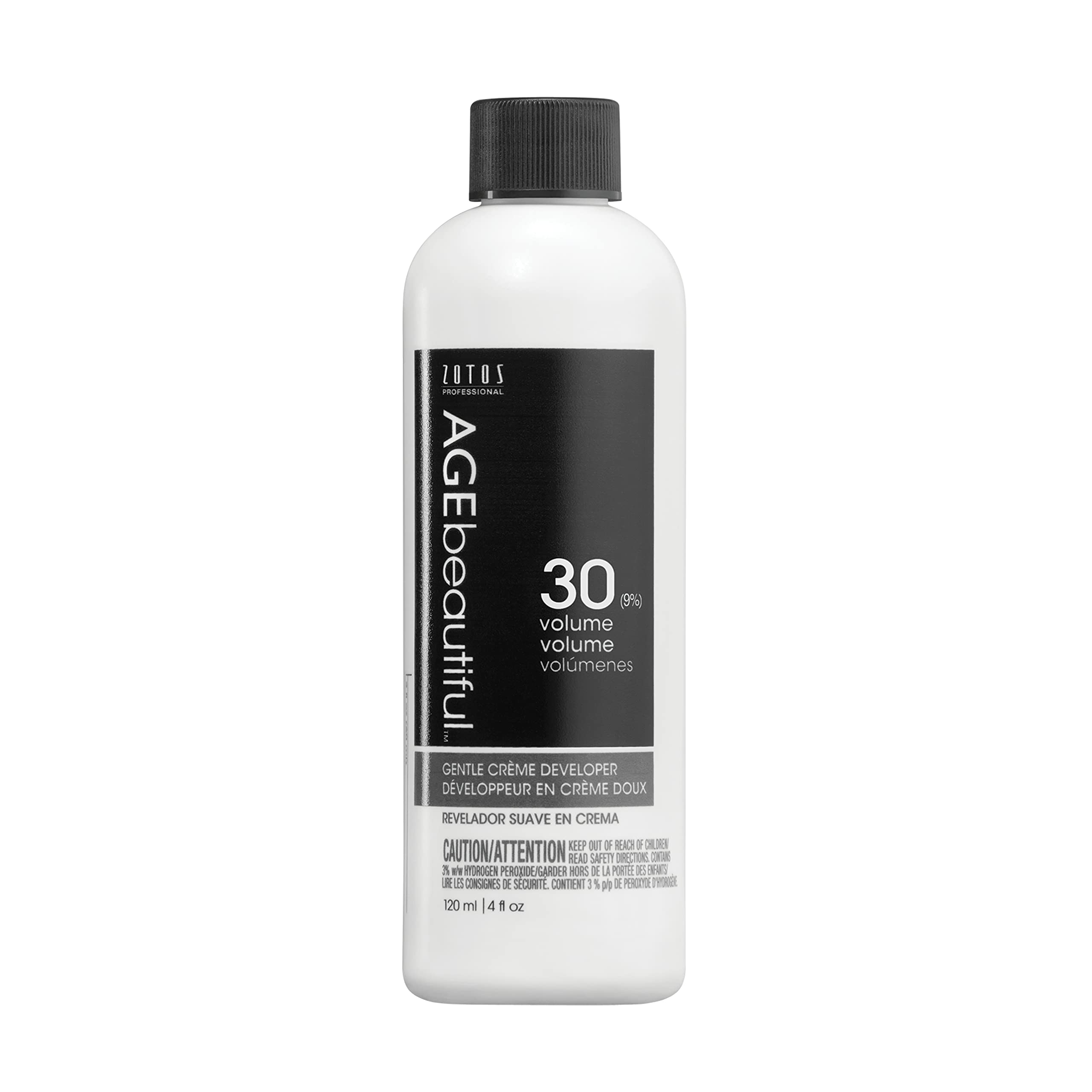 AGEbeautiful 30 Volume Gentle Creme Hair Developer | For Permanent Hair Color Dyes, Toners, Lighteners | Professional Salon Colo