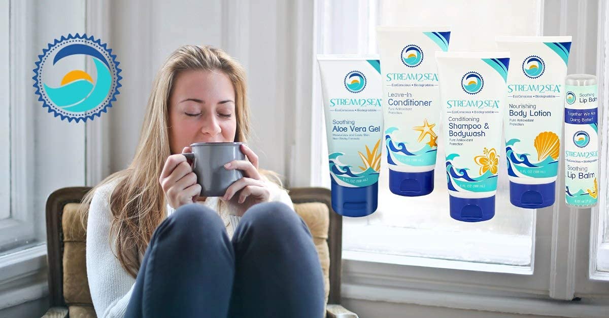 Stream 2 Sea Leave In Conditioner Reef Safe Hair Conditioner Formula For Dry And Damaged Hair, 1 Oz Pack Of 3 Travel Size, Parab