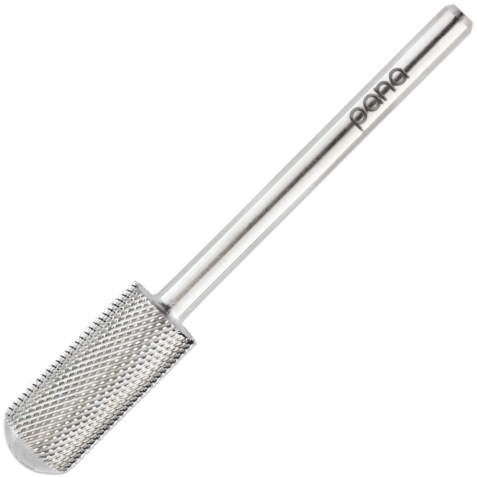 PANA Professional 3/32'' Shank Size - Smooth Top Small Barrel Silver Carbide Bit Extra Fine Grit - Nail Drill Bit for Dremel Mac