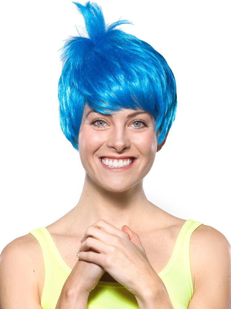 Enigma Wigs Women's Joyous Wig, Blue, One Size
