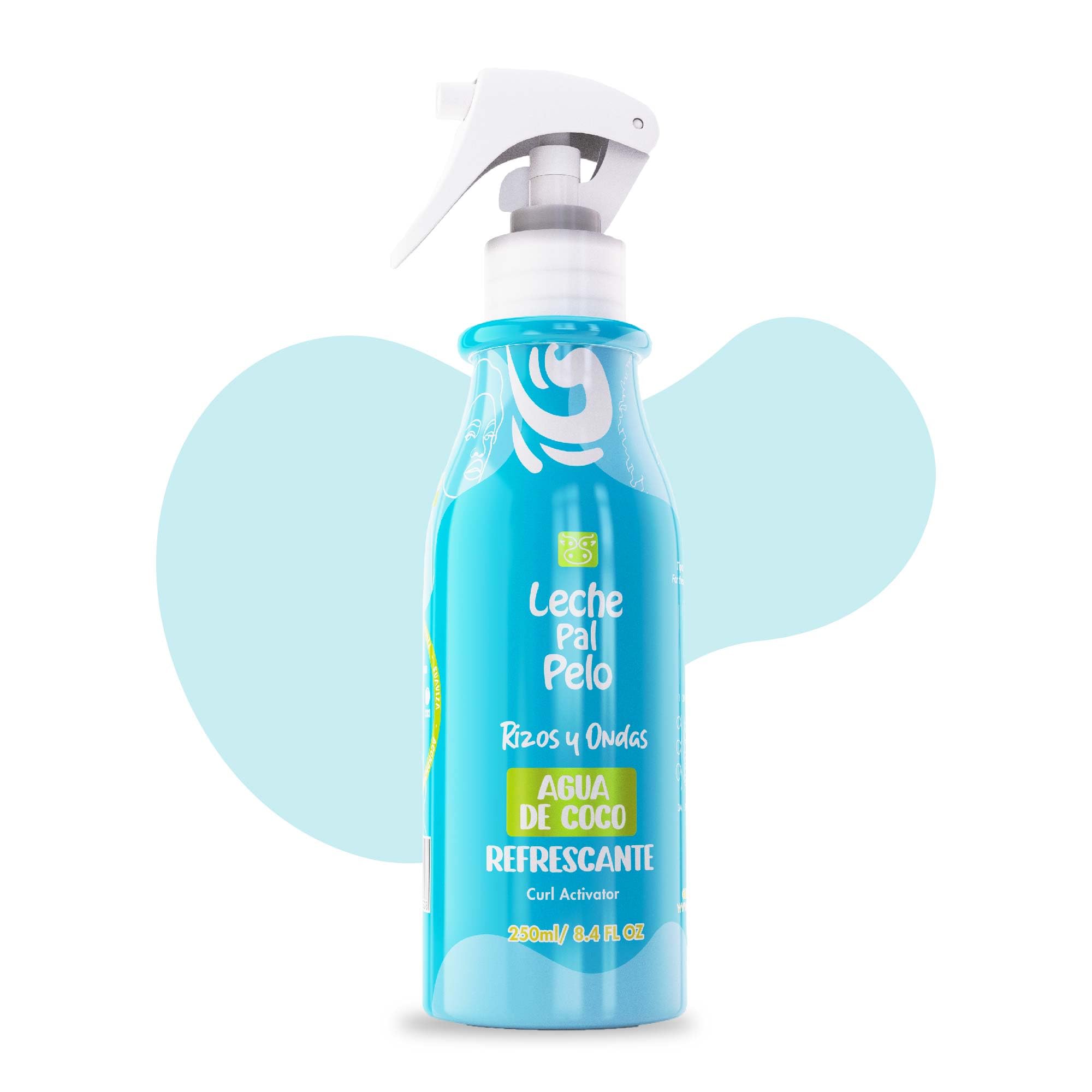 Coconut Water Hair Treatment spray with Amino Acids & Coconut Milk - Deep Hydration, Frizz Control & Repair for Curly Hair 8.4 o