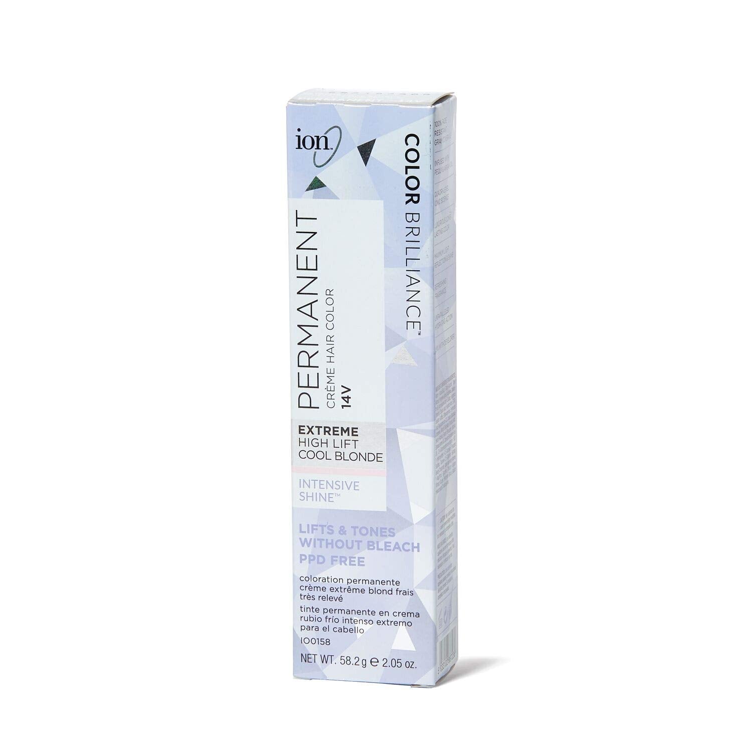 Ion 14V HL-V Extreme Hi Lift Cool Blonde Permanent Creme Hair Color 14V/HL-V Extreme Hi Lift Cool Blonde