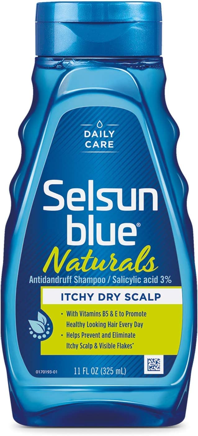 Selsun Blue Shampoo Naturals Dandruff Itchy Dry Scalp 11 Ounce (325Ml) (2 Pack)