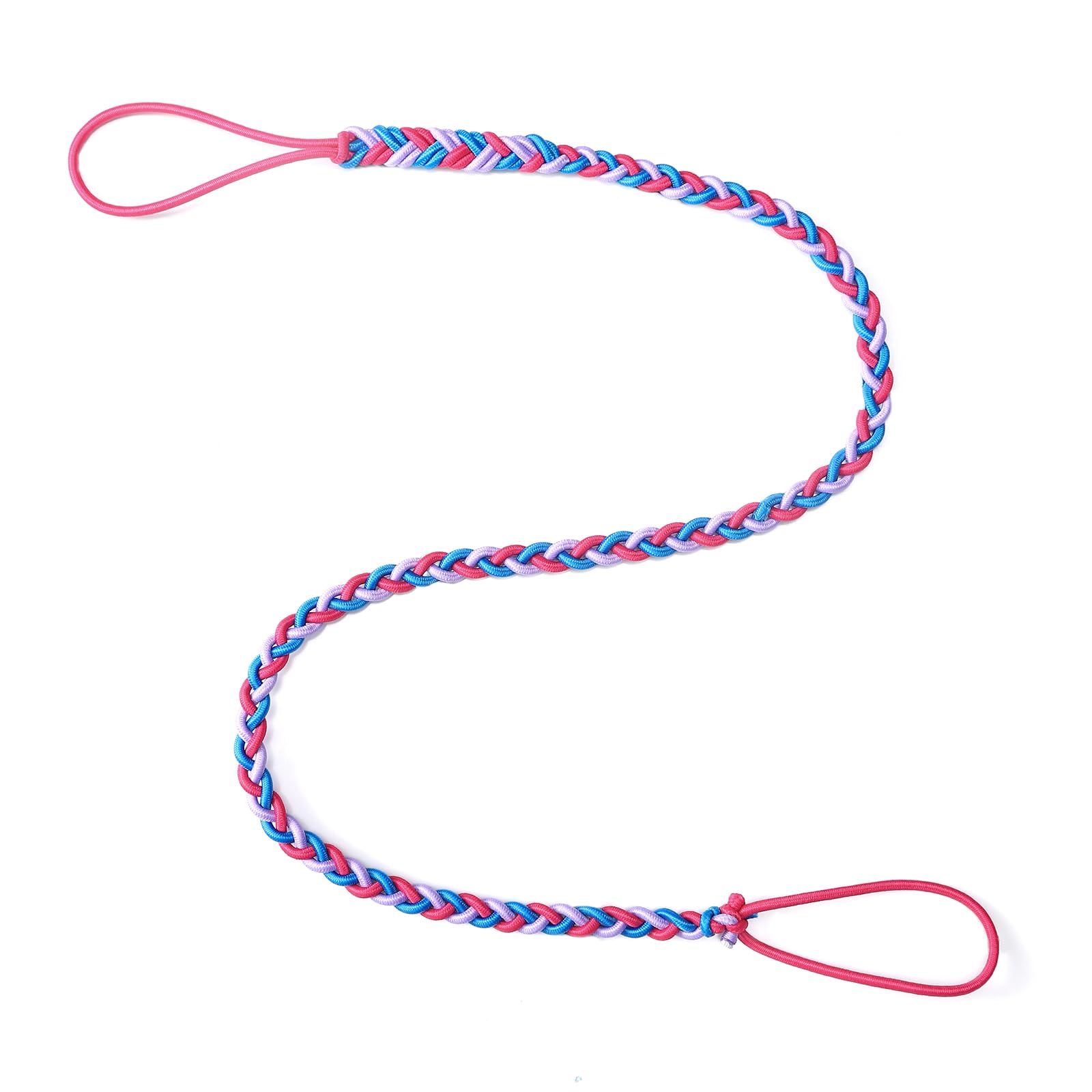 THJ 2.5mm Tangle Free Hair Tie for Thin Long Hair Elastic Spiral Ponytail Holders Tail Wrap Hair Ties for Sports Running Motorcy