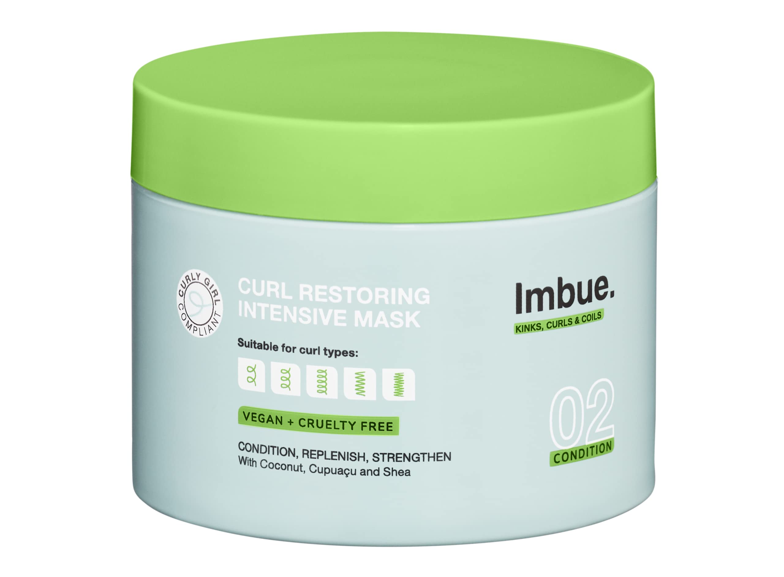 Imbue Curl Hair Conditioner, 300Ml - Protein-Rich, Repairing, Vegan, Suitable For 3A-4C Curls, Smooths And Strengthens