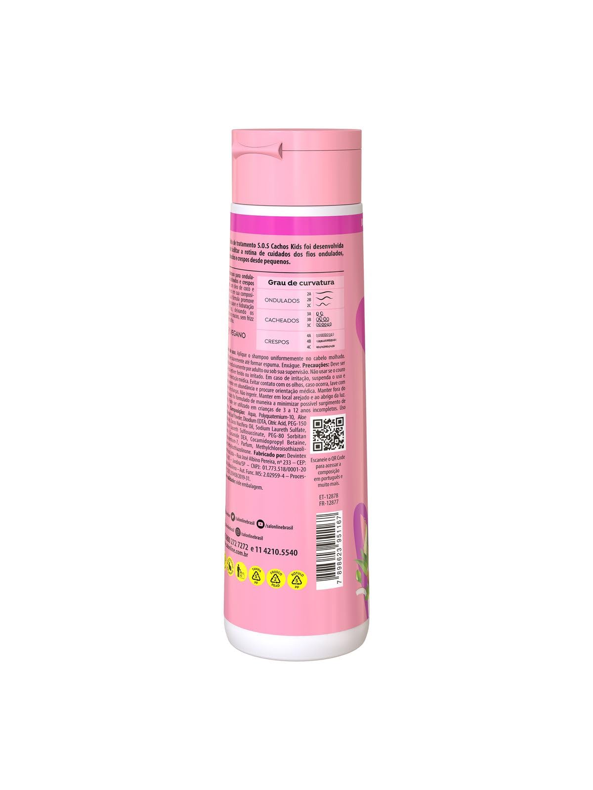 Salon Line - Treatment Collection (SOS Curls for Kids) - Kids Shampoo 300 ml (10.14 Fl Oz)