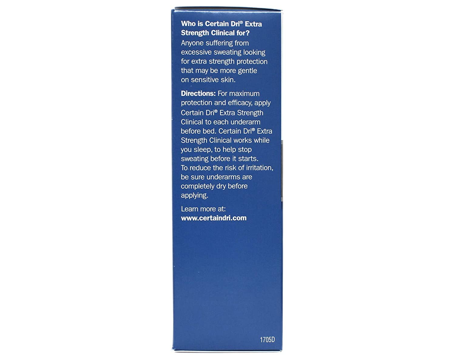 CERTAIN DRI Anti-Perspirant Solid 1.7 oz ( Pack of 6)