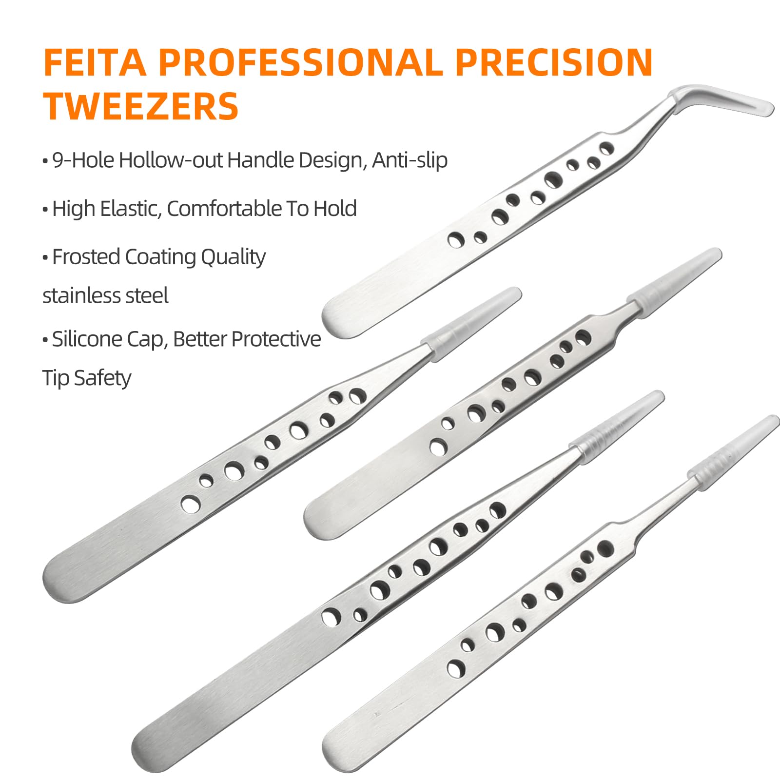 Feita Tweezers, Precision Tweezer Set, Crafts Tweezer Kit, Soldering Tweezers, Jewelry Tweezers, Tweezers For Crafting, Lash Ext