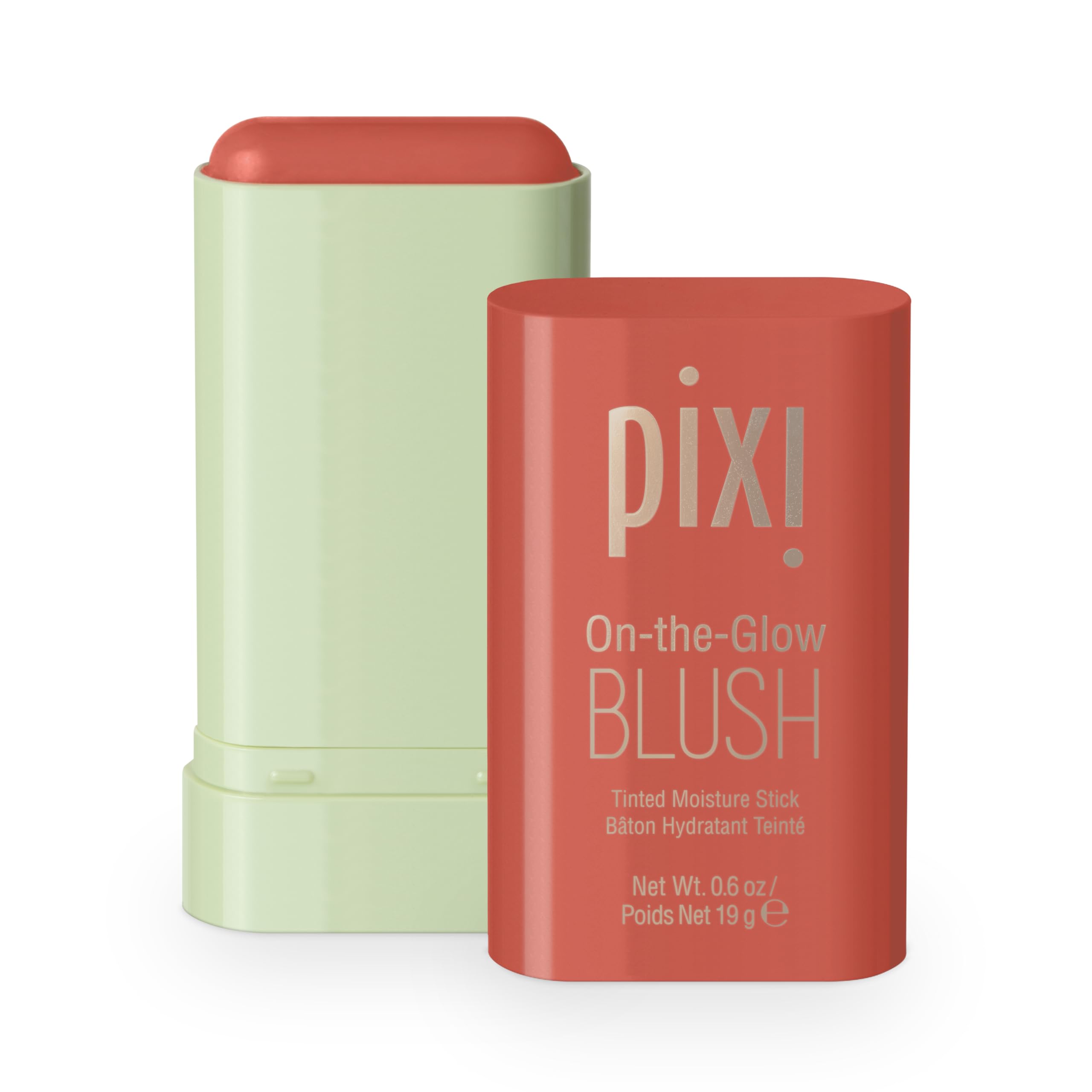 Pixi On-the-Glow Blush - Juicy, Hydrating Tinted Moisture Blush Stick with Ginseng, Aloe Vera & Fruit Extracts, For Cheeks & Lip