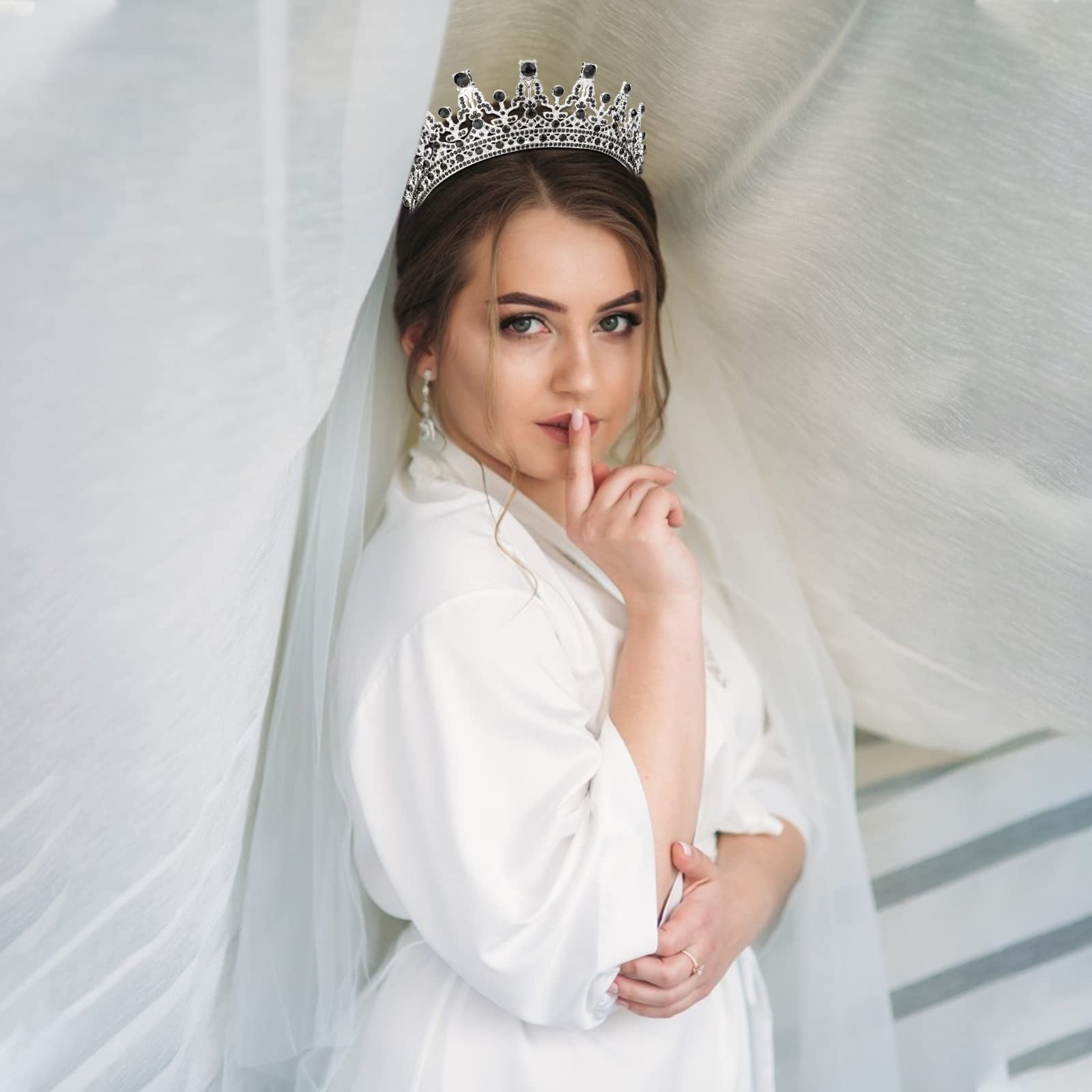 Cocide Black Tiaras For Women Crowns For Women Tiaras And Crowns For Women Queen Crown Princess Tiara For Girls Rhinestones Part