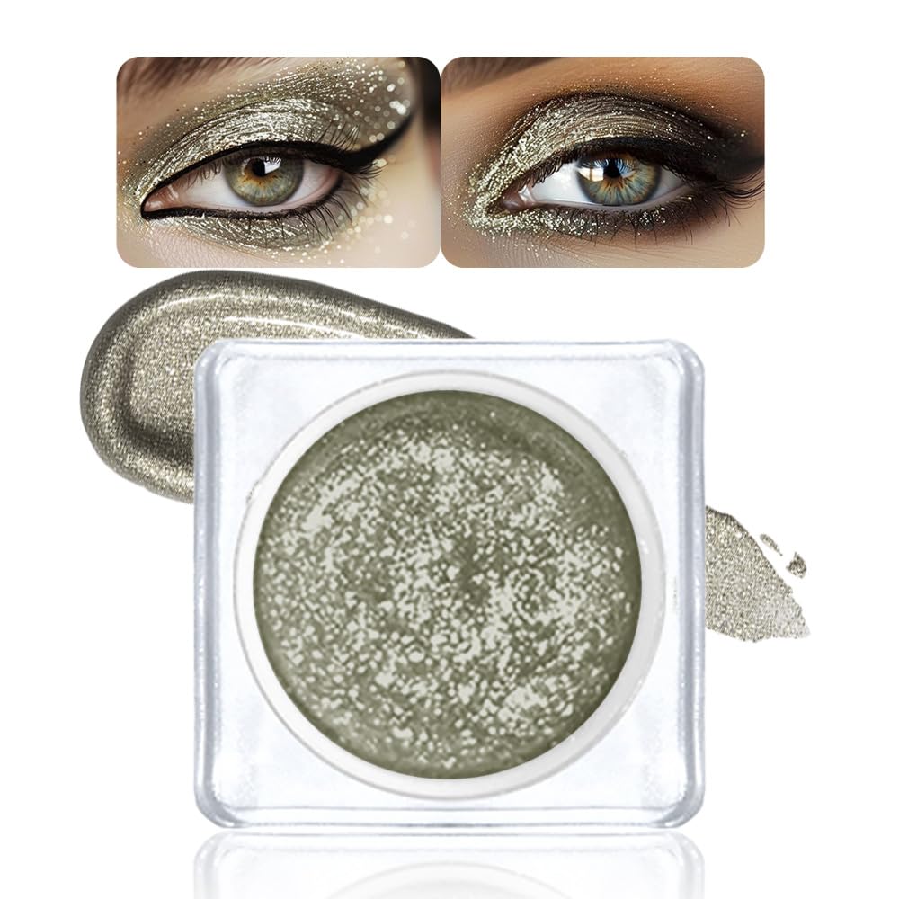 Eyeshadow Single Shimmer, High-Pigment Monochrome Eye Shadow Pressed Powder, Everyday Velvety Silky Eye Makeup Looks, Profession