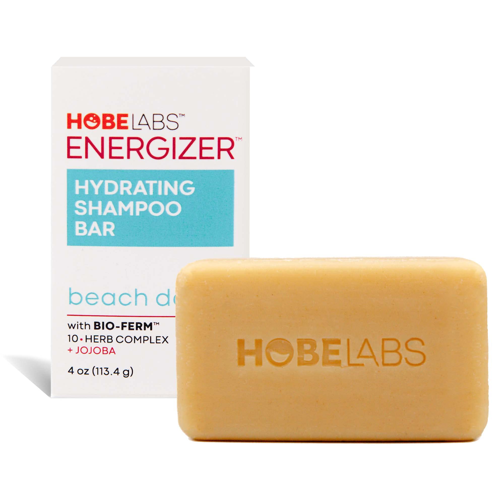 Hobe Labs Beach Day Hydrating Shampoo Bar  Clean & Nourish Your Hair. BioFerm Herbal Complex  Build Strong Hair