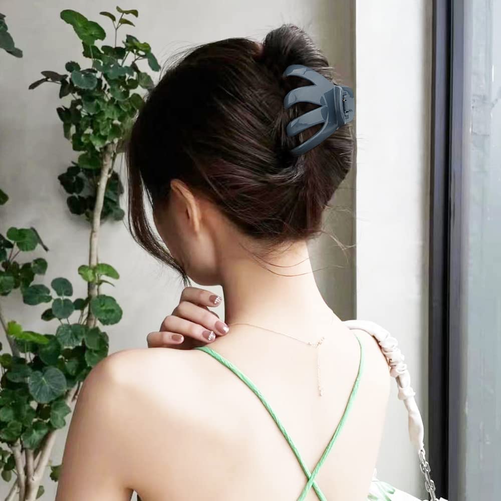 ATODEN Claw Clips for Thick Hair 3.15'' Octopus Hair Clips 5Pcs Large Hair Clips for Women Thick Hair Big Hair Clips Large Claw