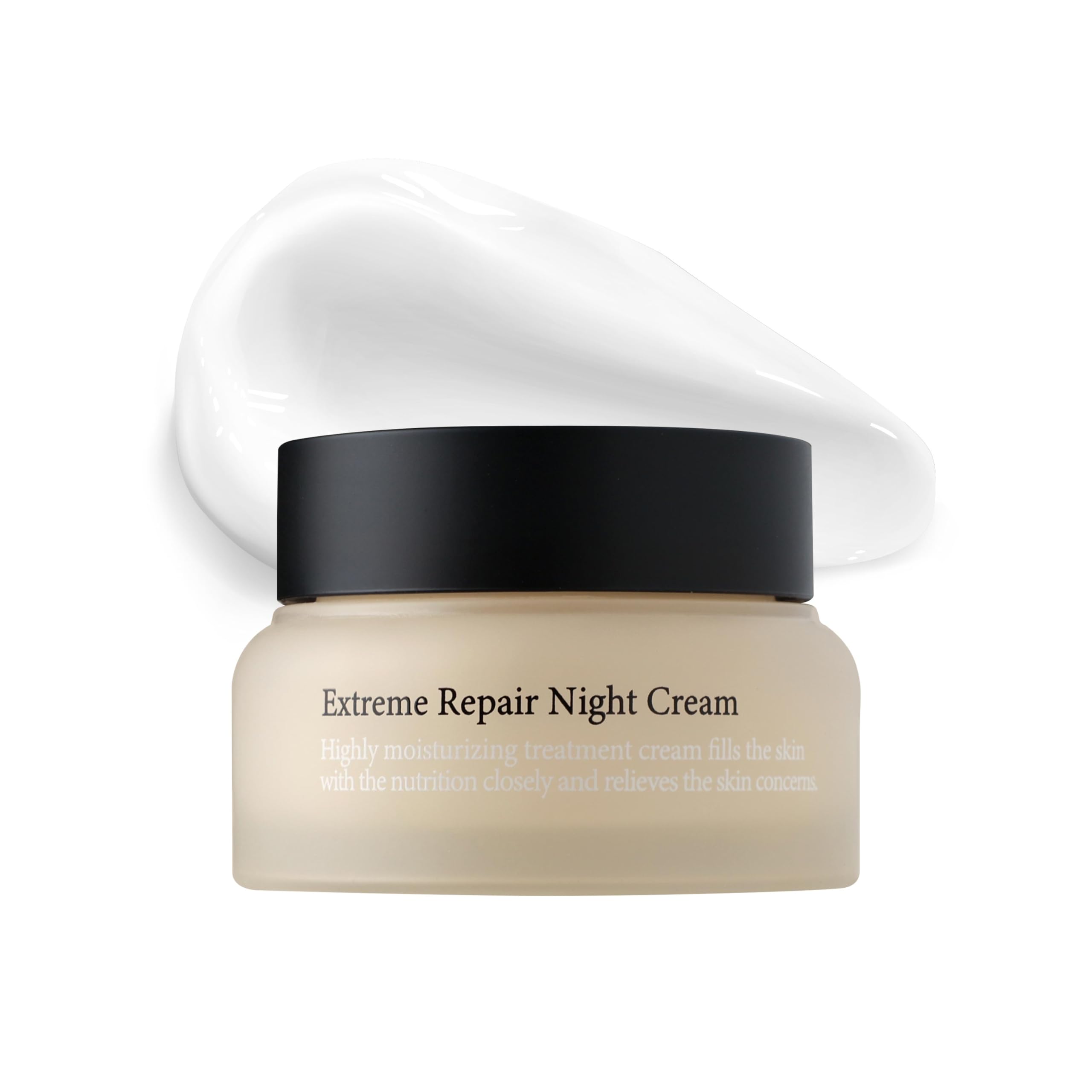 LUPIUM Extreme Repair Night Cream - Overnight Firming & Nourishing Face Moisturizer, Phytomucin, Collagen Complex & Ectoin, Nia