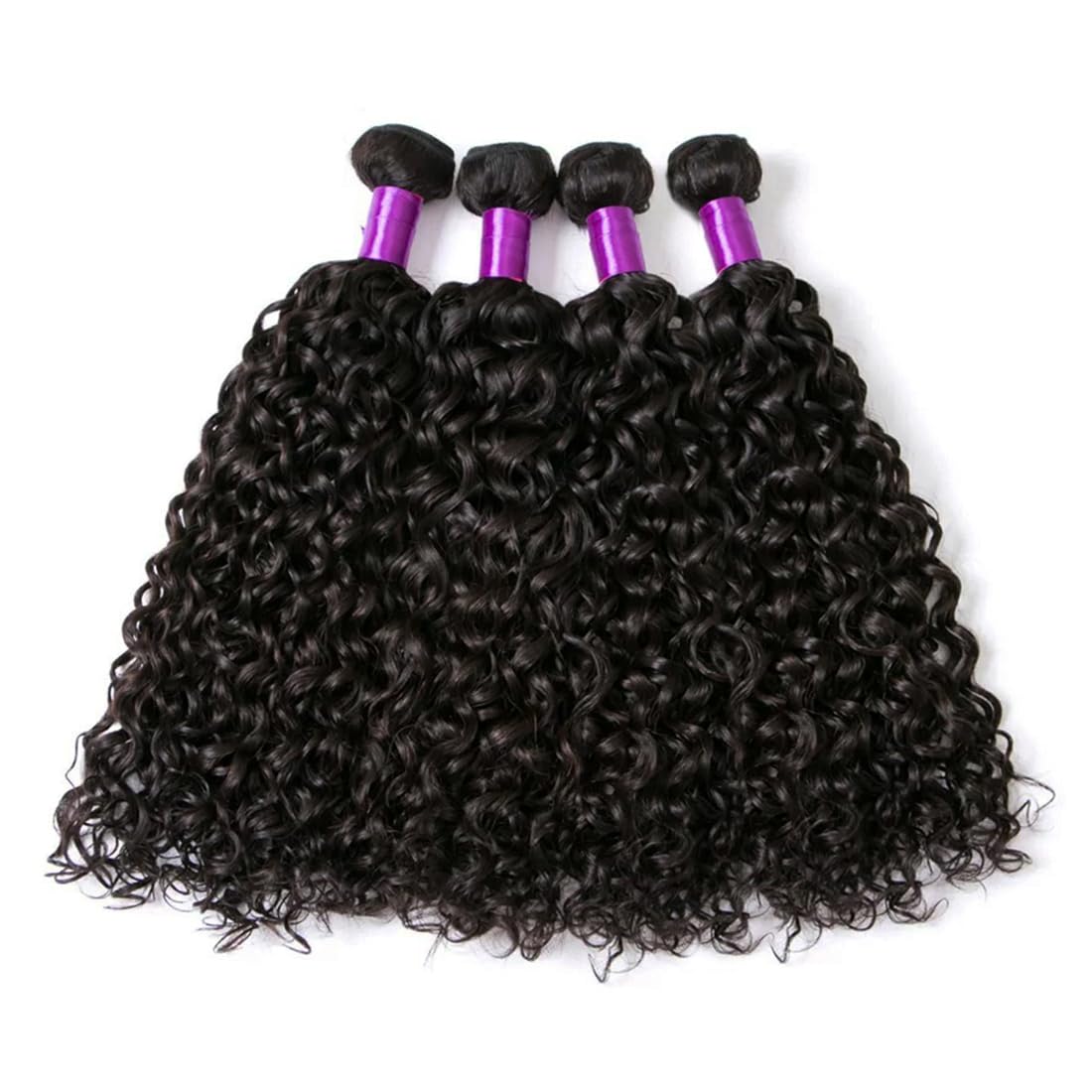 Water Wave Bundles With Closure Human Hair(20 22 24 26+18,Free Part)10A Brazilian Virgin Hair Bundles And Closure 100% Unprocess