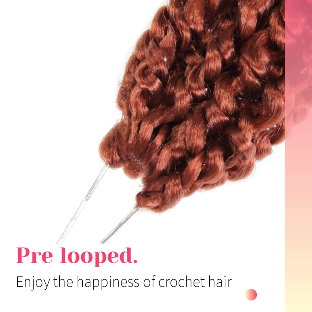 The BOHOBABE Pre-Twisted Passion Twist Crochet Hair 6 Inch Short Pre-looped Crochet Passion Twist Braiding Hair 8 Packs (350#)