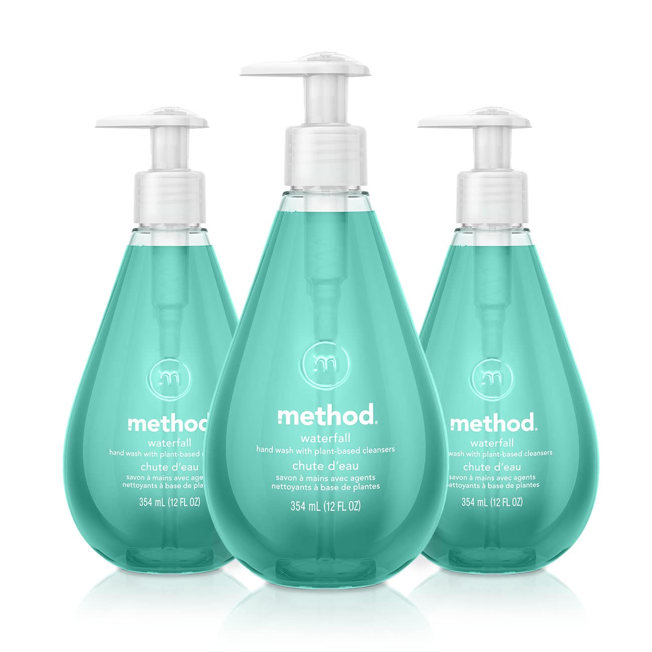 Method Gel Hand Soap, Waterfall, Biodegradable Formula, 12 Fl Oz (Pack Of 3)