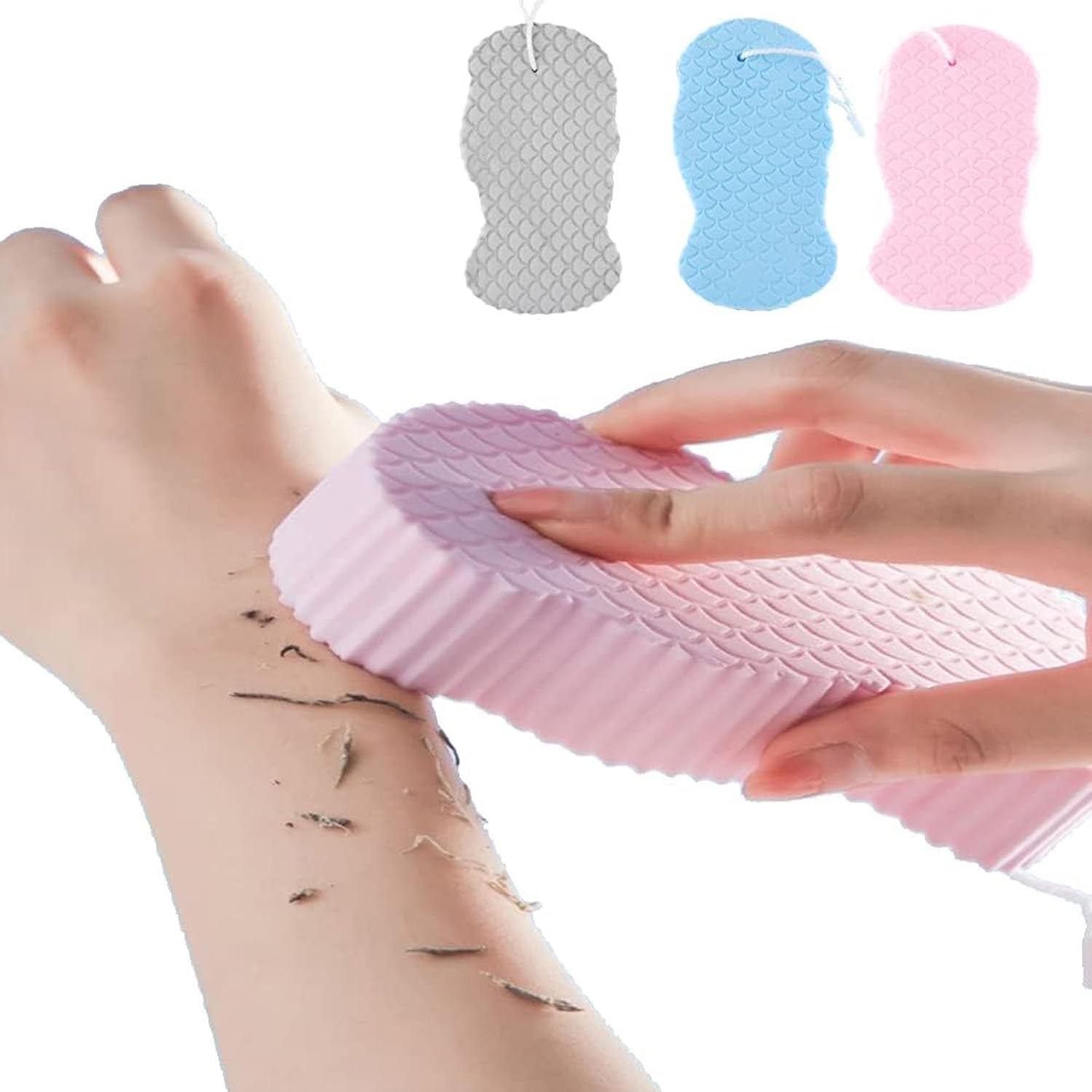 Wfwj 3Pcs Magic Exfoliating Bath Sponge,3D Super Soft Exfoliating Bath Sponge,Exfoliating Sponge Remover Dead Skin For Adults Ch
