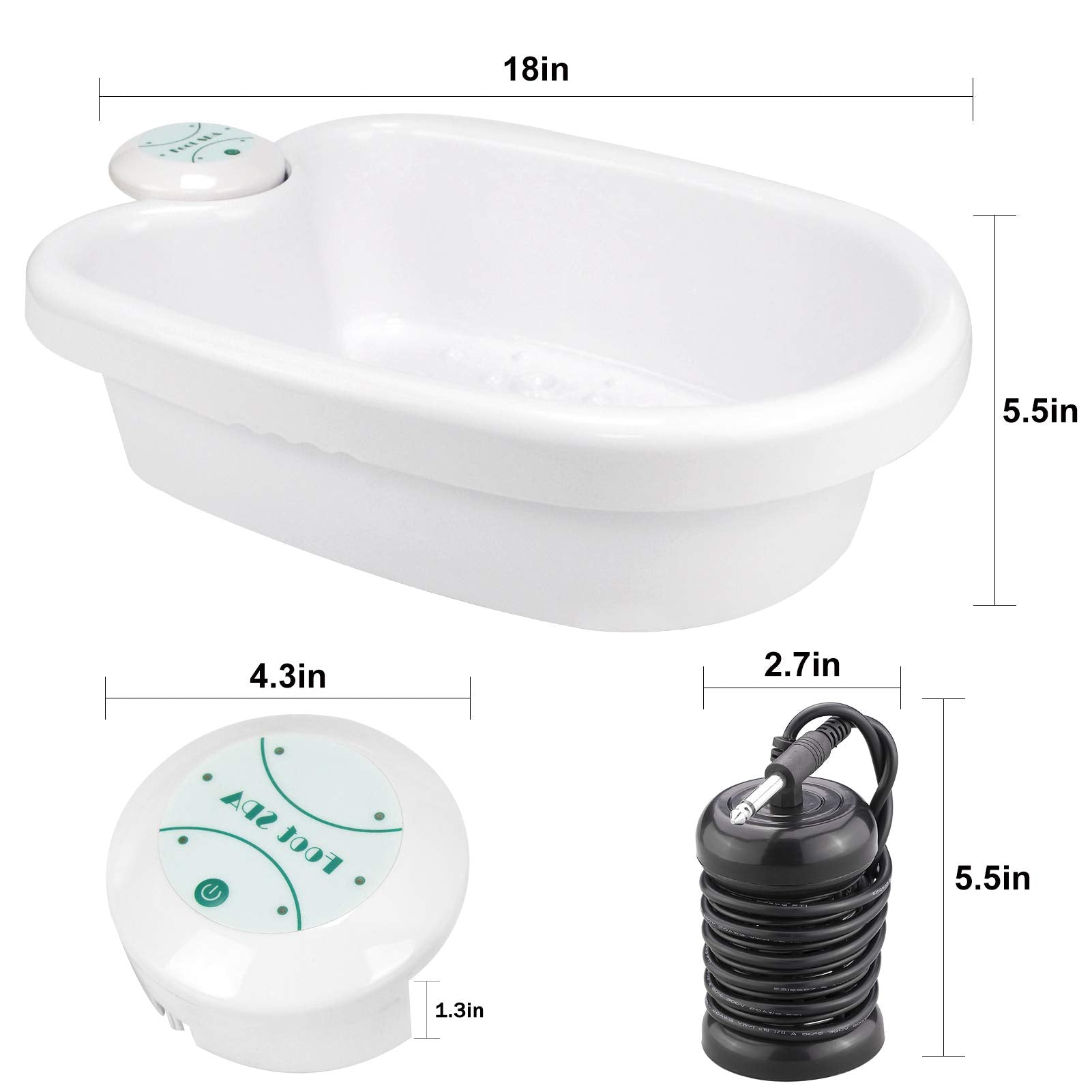 Vniolife Ionic Foot Bath Detox Machine, Ion Foot Detox Spa For Home Use Beauty Salon Beauty Spa Club With 100 Liners, Zipper Car