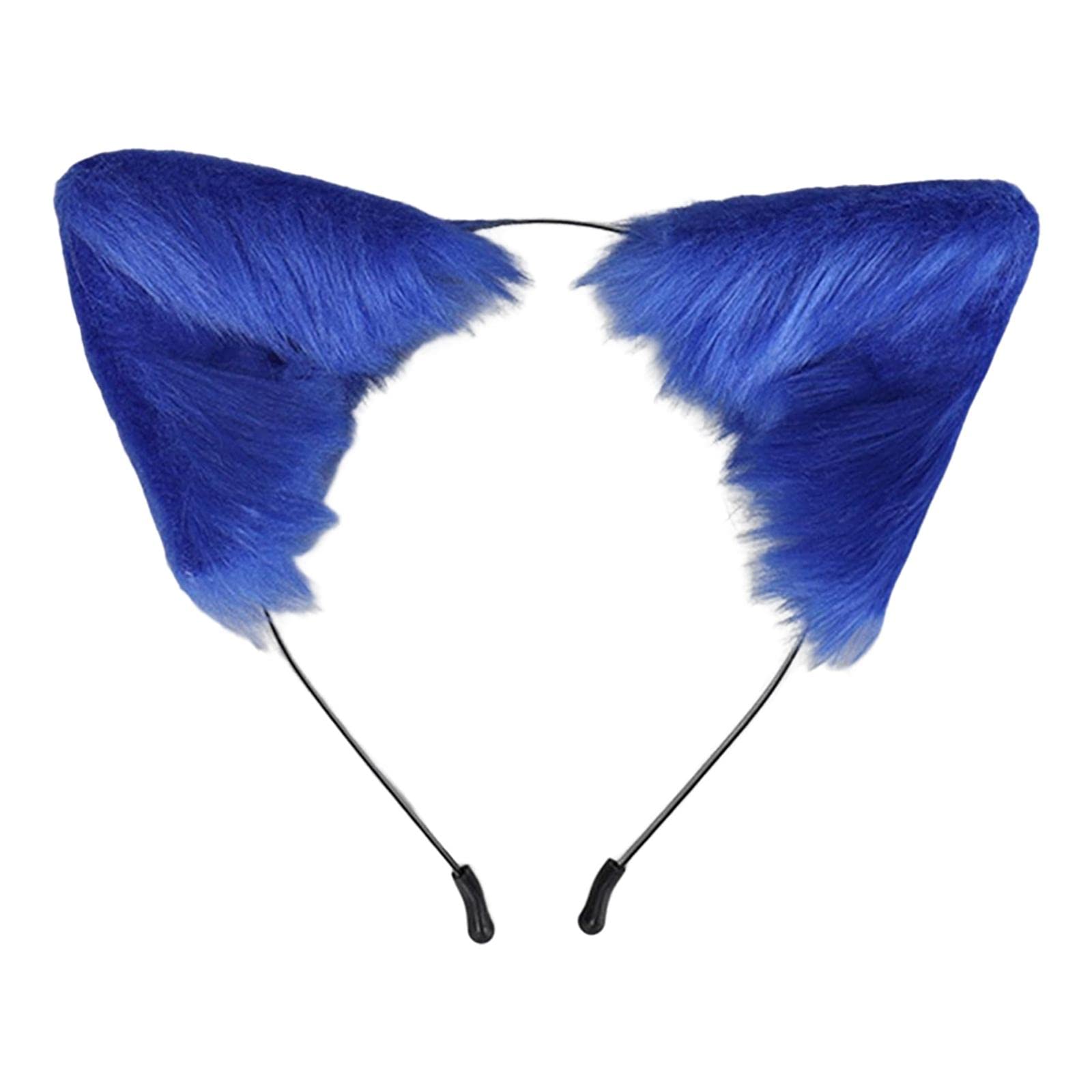 ATORSE?Animal Ears Headband Funny Adults Headwear for Birthday Performance Carnival Blue