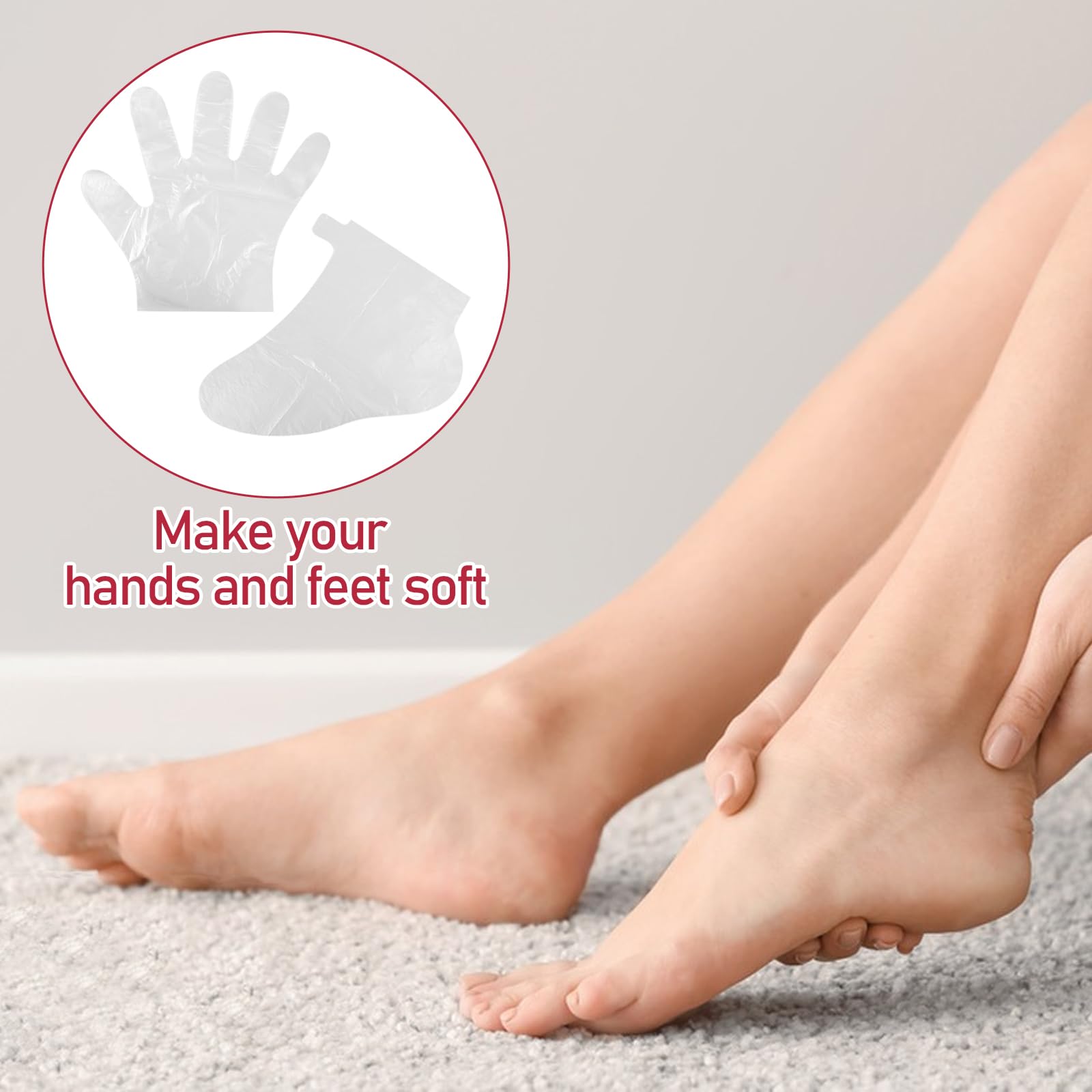 200 Pcs Paraffin Wax Liners For Feet And Hand, Disposable Paraffin Bath Liners Plastic Hand And Foot Bags For Hand & Feet Therma