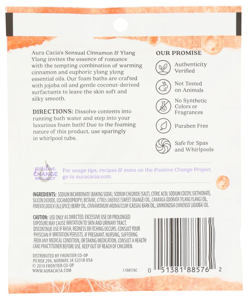 Aura Cacia Cinnamon & Ylang Ylang Foam Bath ( 6X2.5 Oz)