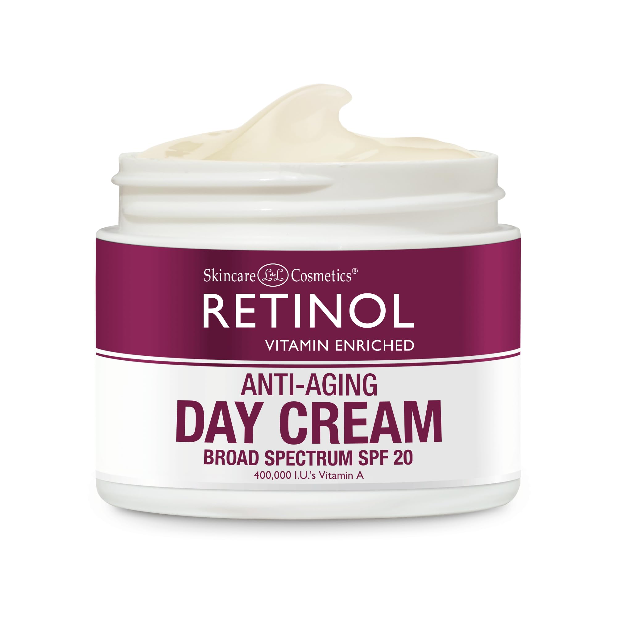 Retinol Skincare Ldel Cosmetics Day Cream Broad Spectrum Spf 20 Moisturizes & Reduces Look Of Fine Lines - Provides Protection F